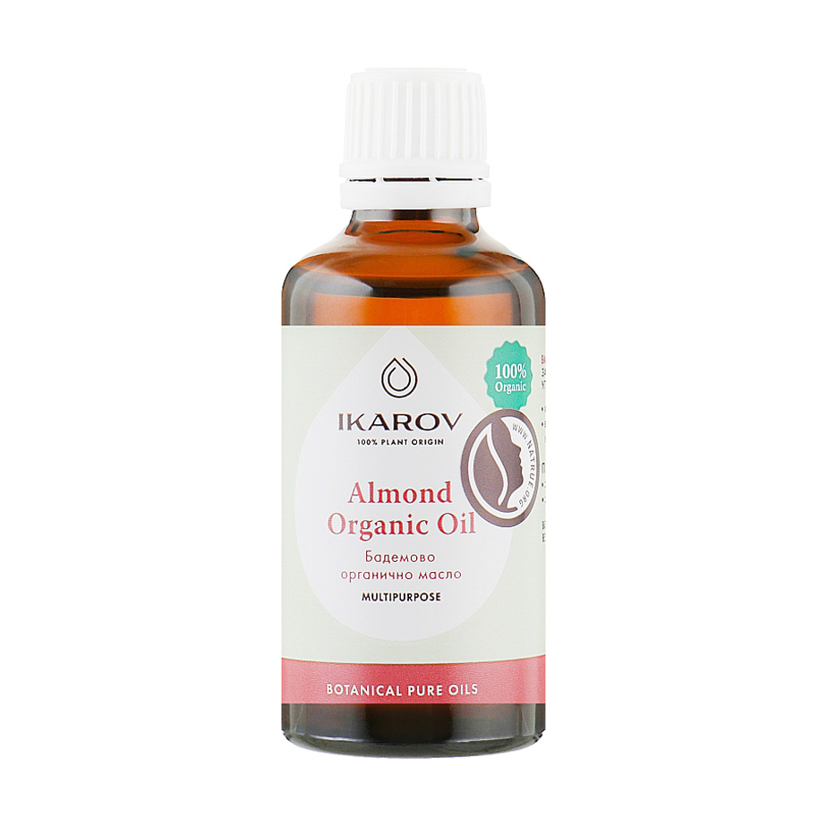

Органічна олія мигдалю для тіла та волосся Ikarov Almond Organic Oil, 50 мл