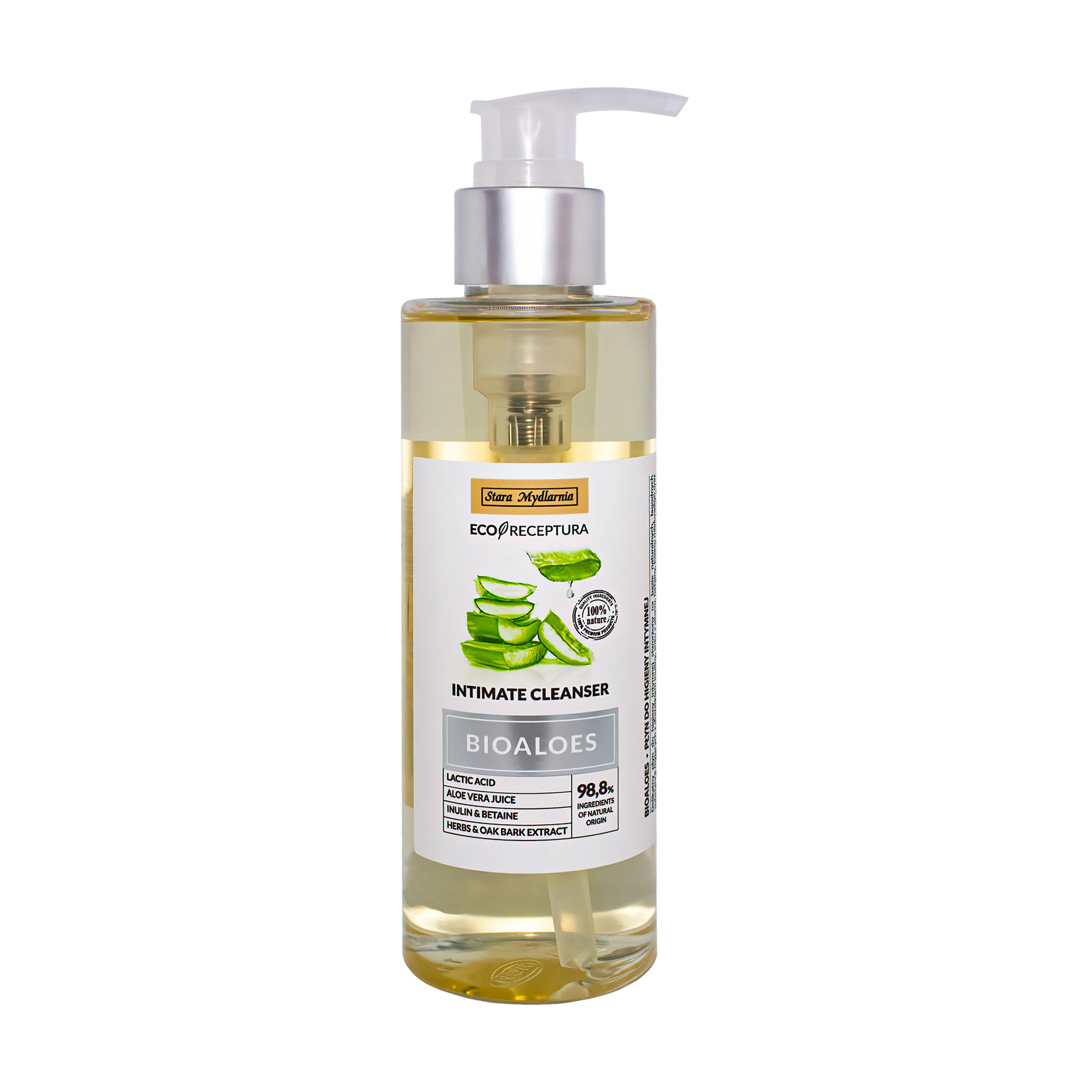 

Гель для інтимної гігієни з алое вера Stara Mydlarnia Bioaloes Intimate Cleanser, 200 мл