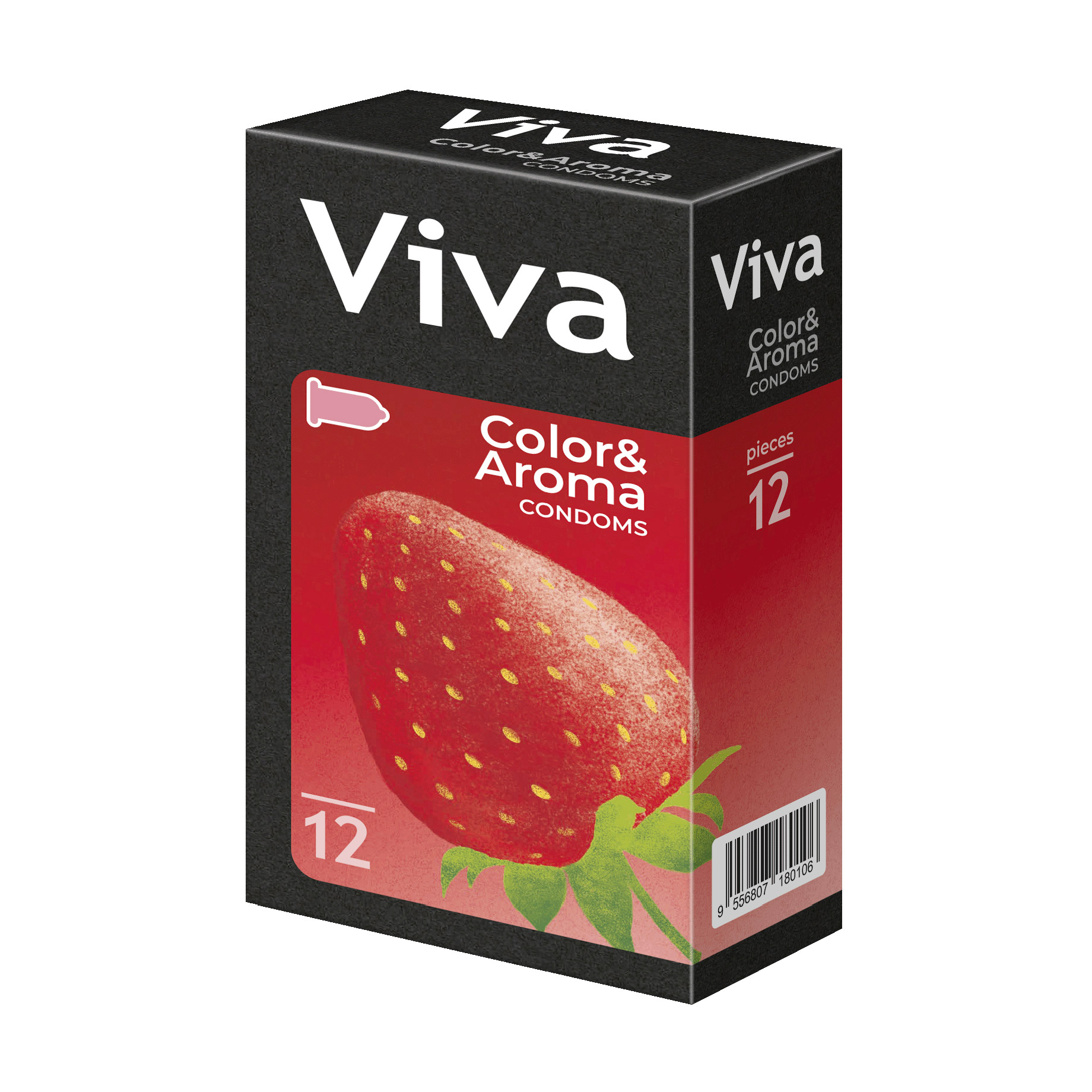 

Презервативи латексні Viva Кольорові, ароматизовані, 12 шт