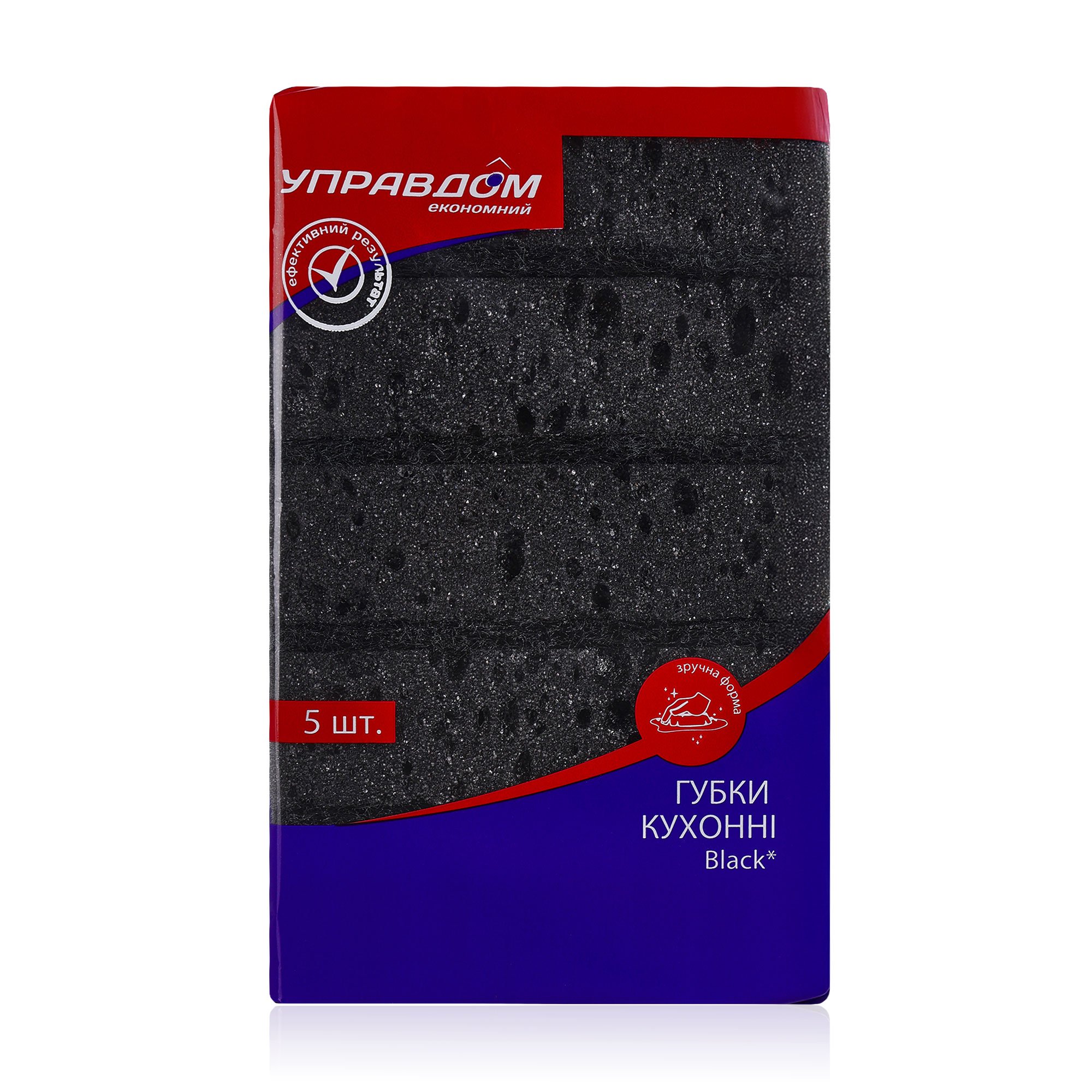 

Губка кухонна Управдом економний Black, 5 шт