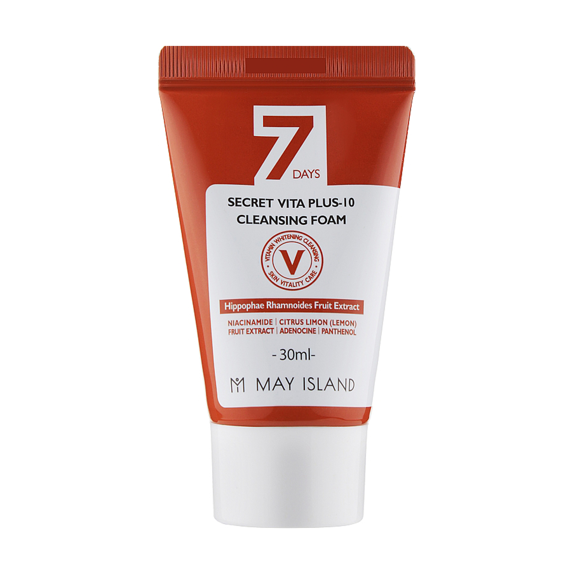 

Пінка для вмивання May Island 7 Days Secret Vita Plus-10 Cleansing Foam, 30 мл (мініатюра)