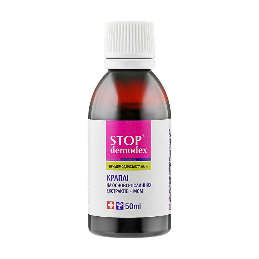 

Стоп дeмoдекс ФітоБіоТехнології Stop Demodex при дeмoдекозах та акне, в рідині, 50 мл