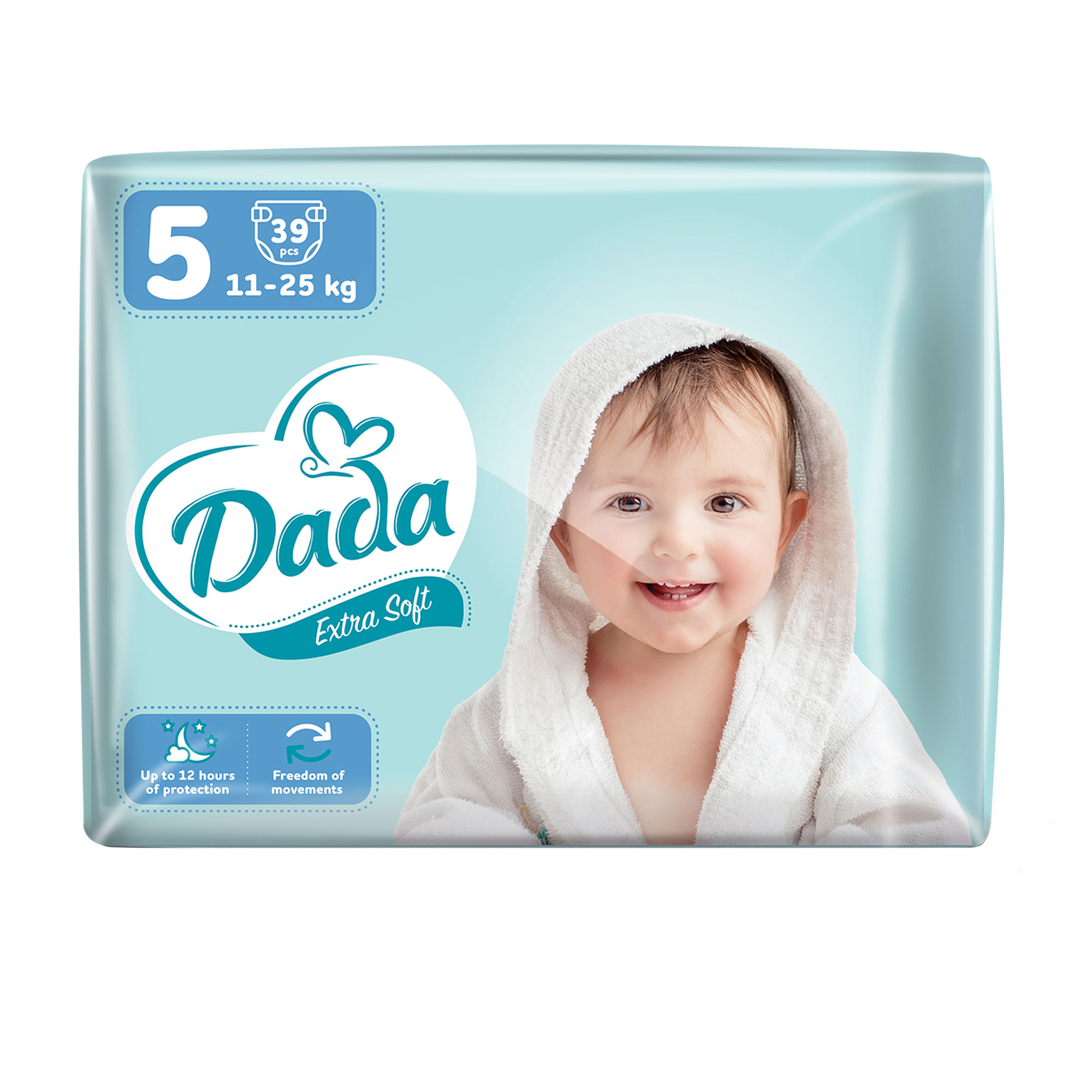 

Підгузки Dada Extra Soft розмір 5 (11-25 кг), 39 шт