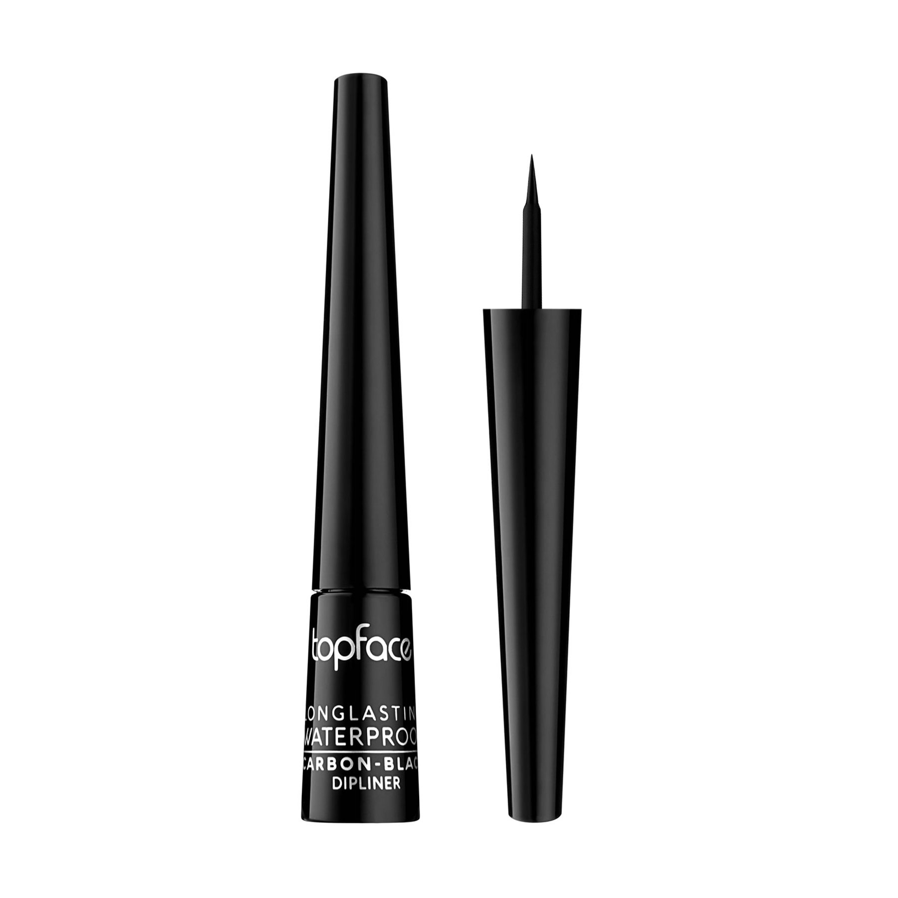 

Підводка для повік TopFace Dipliner Carbon Black Shine, чорна, 2.5 мл