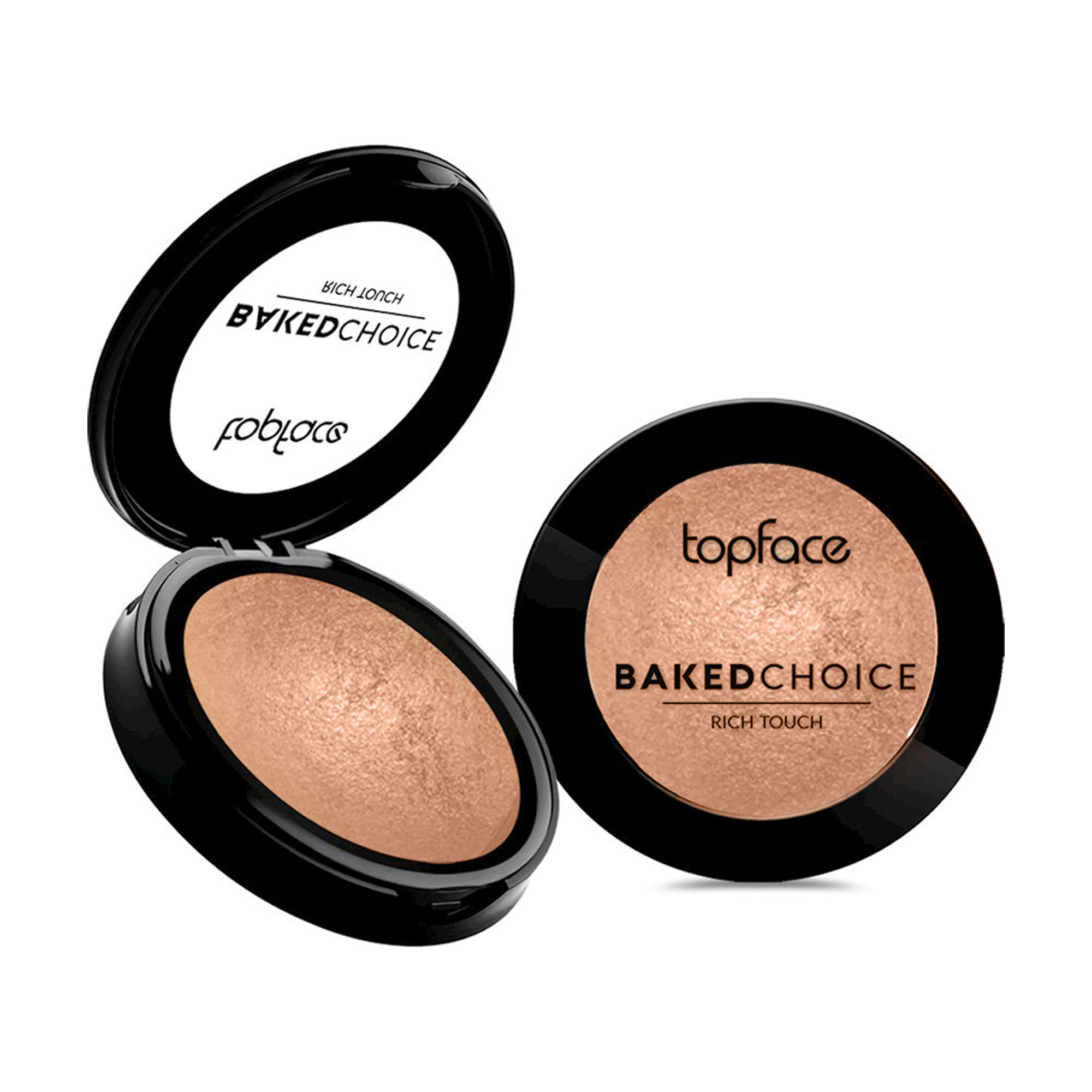 

Запечені рум'яна для обличчя TopFace Baked Choice Rich Touch Blush On, 02 Dazzling, 5 г