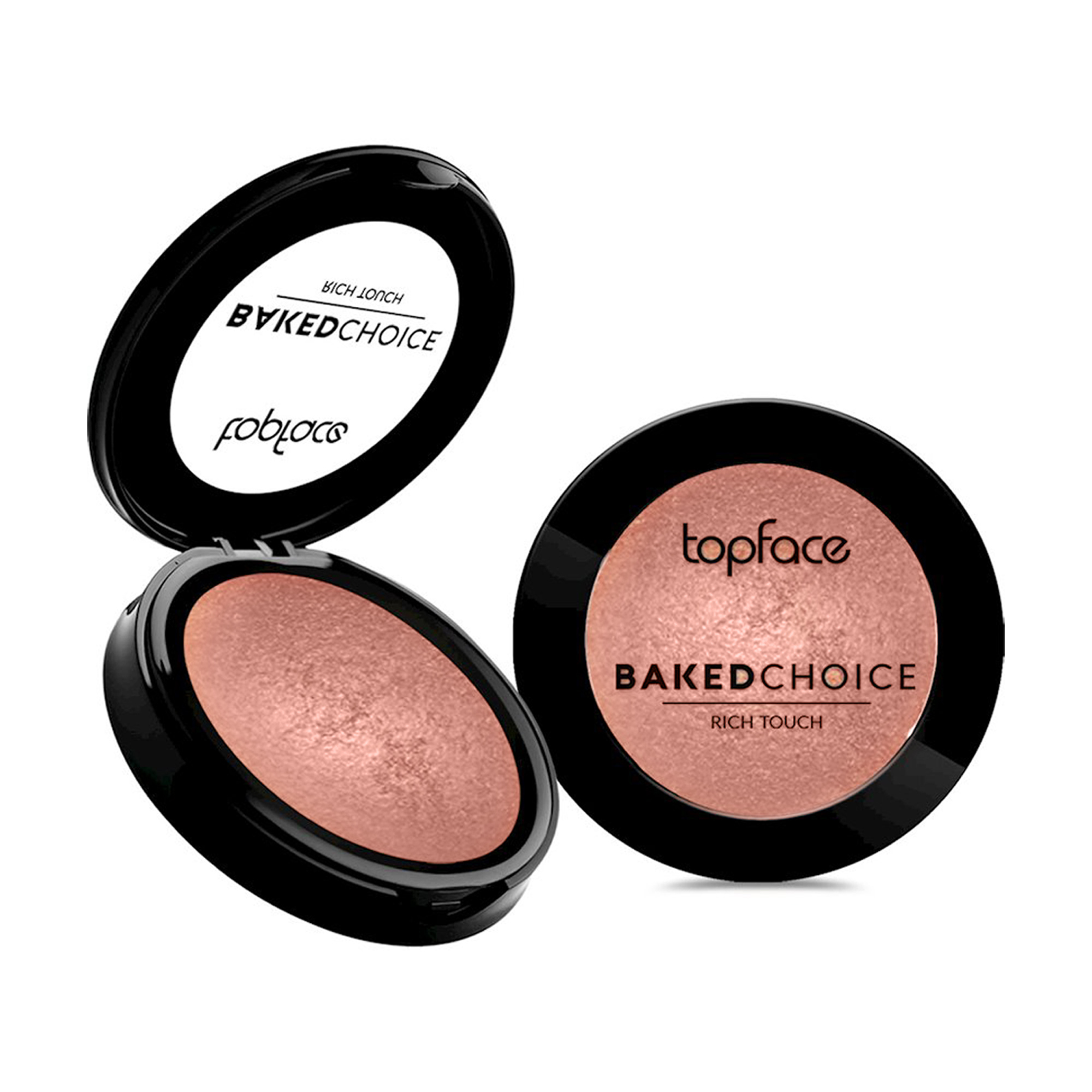 

Уцінка! Запечені рум'яна для обличчя TopFace Baked Choice Rich Touch Blush On, 04 Shimmer Peach, 5 г