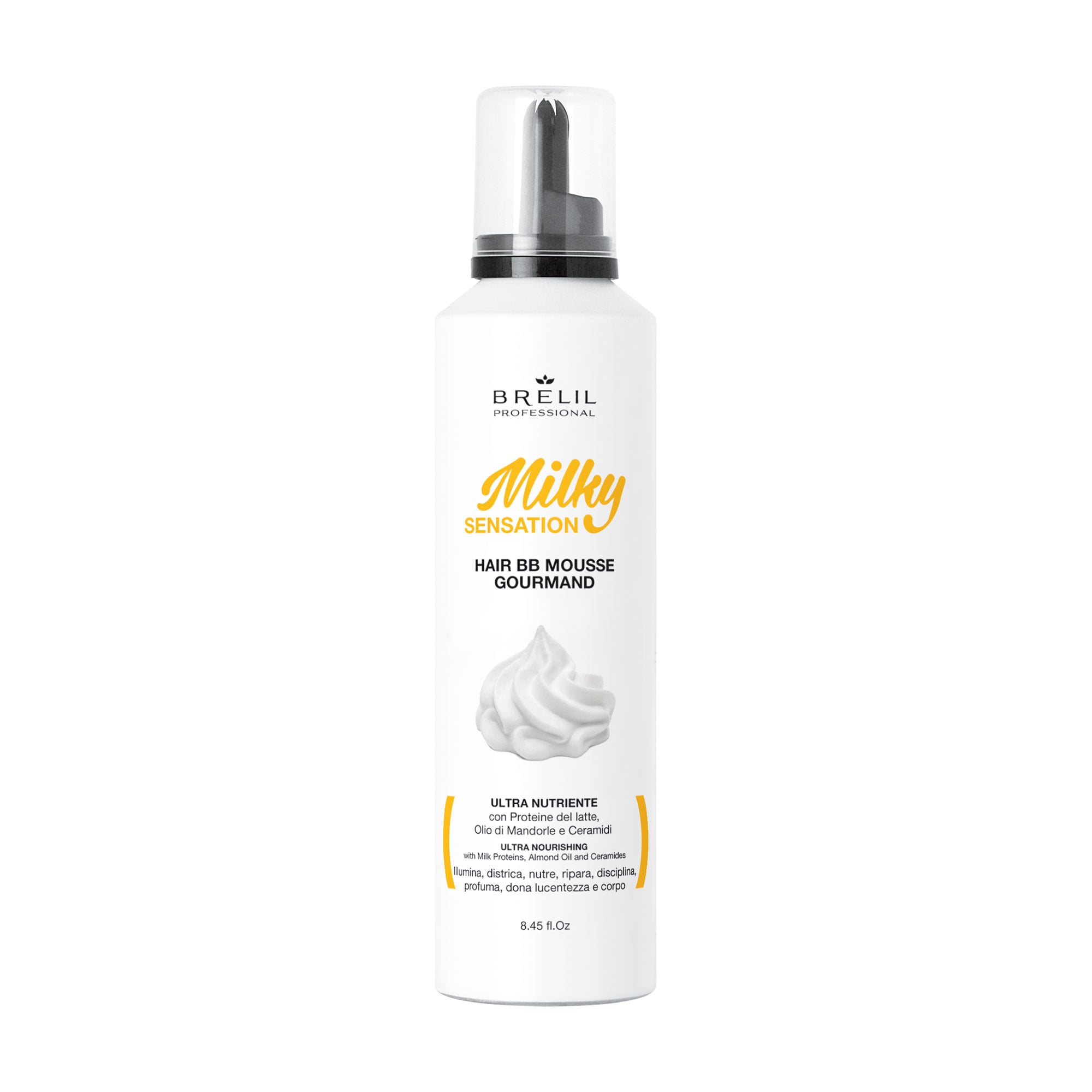 

Багатофункціональний мус для волосся Brelil Professional Milky Sensation Beauty Hair BB Mousse Gourmand 10 в 1, 250 мл