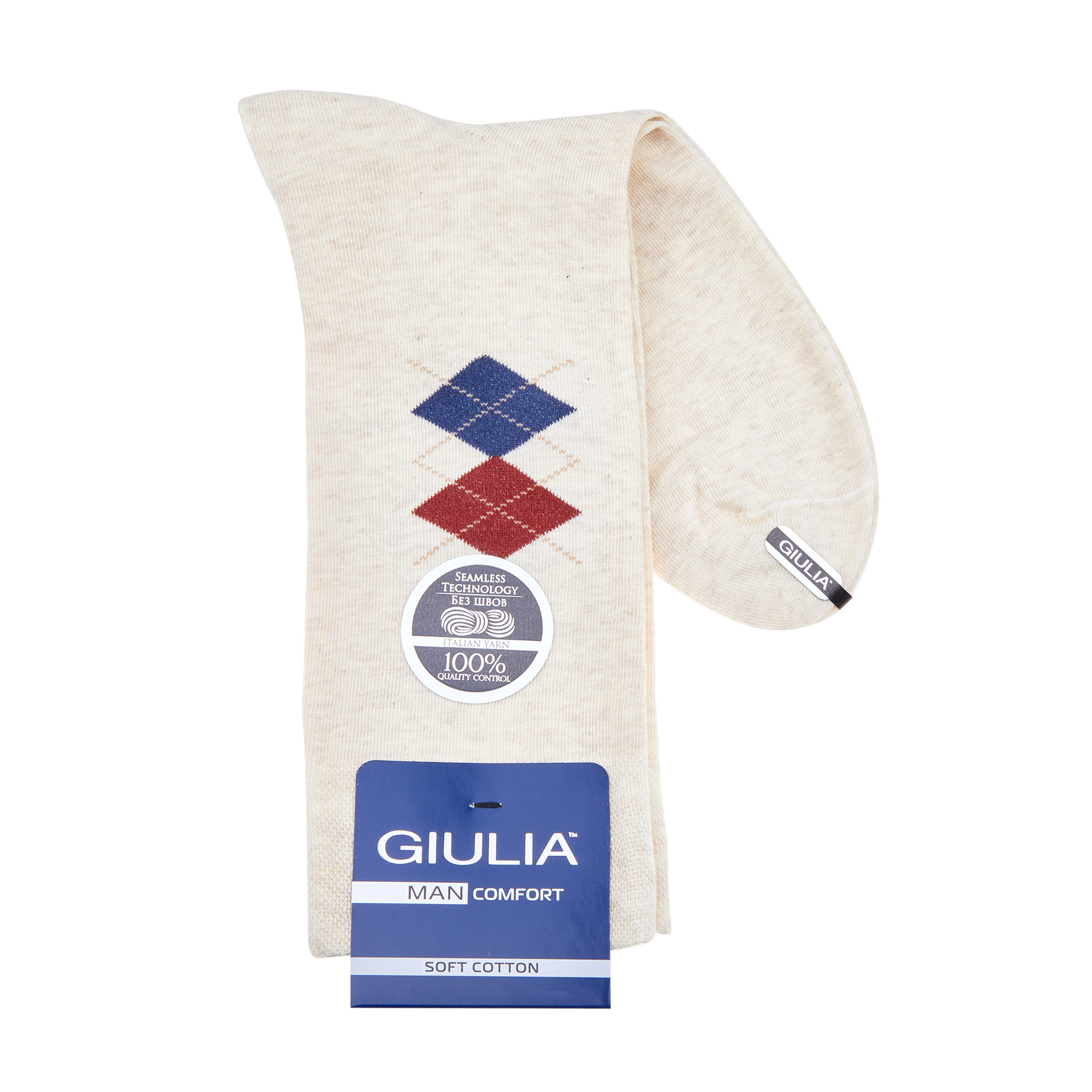 

Шкарпетки чоловічі Giulia Man Comfort Melange 01, Panna Melange, розмір 43-44