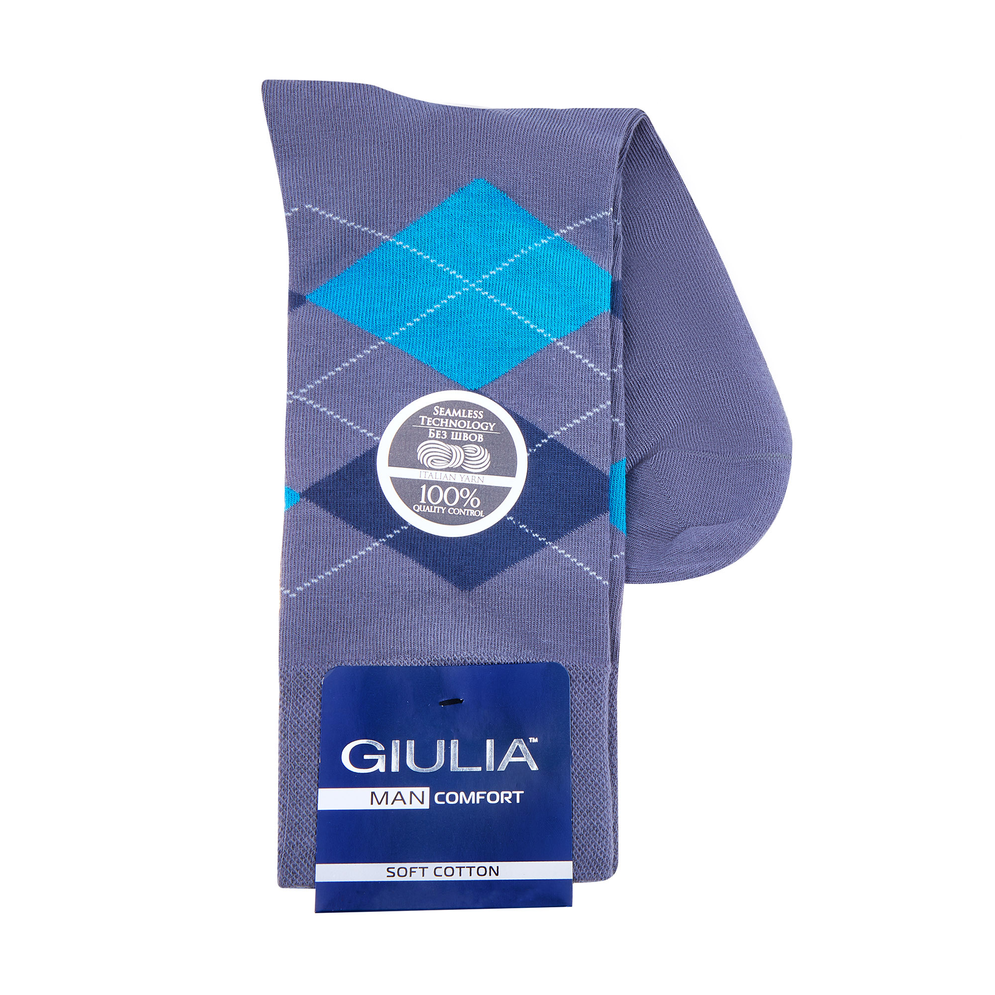 

Шкарпетки чоловічі Giulia Man Comfort MS3C/SI-002, Fumo, розмір 39-40