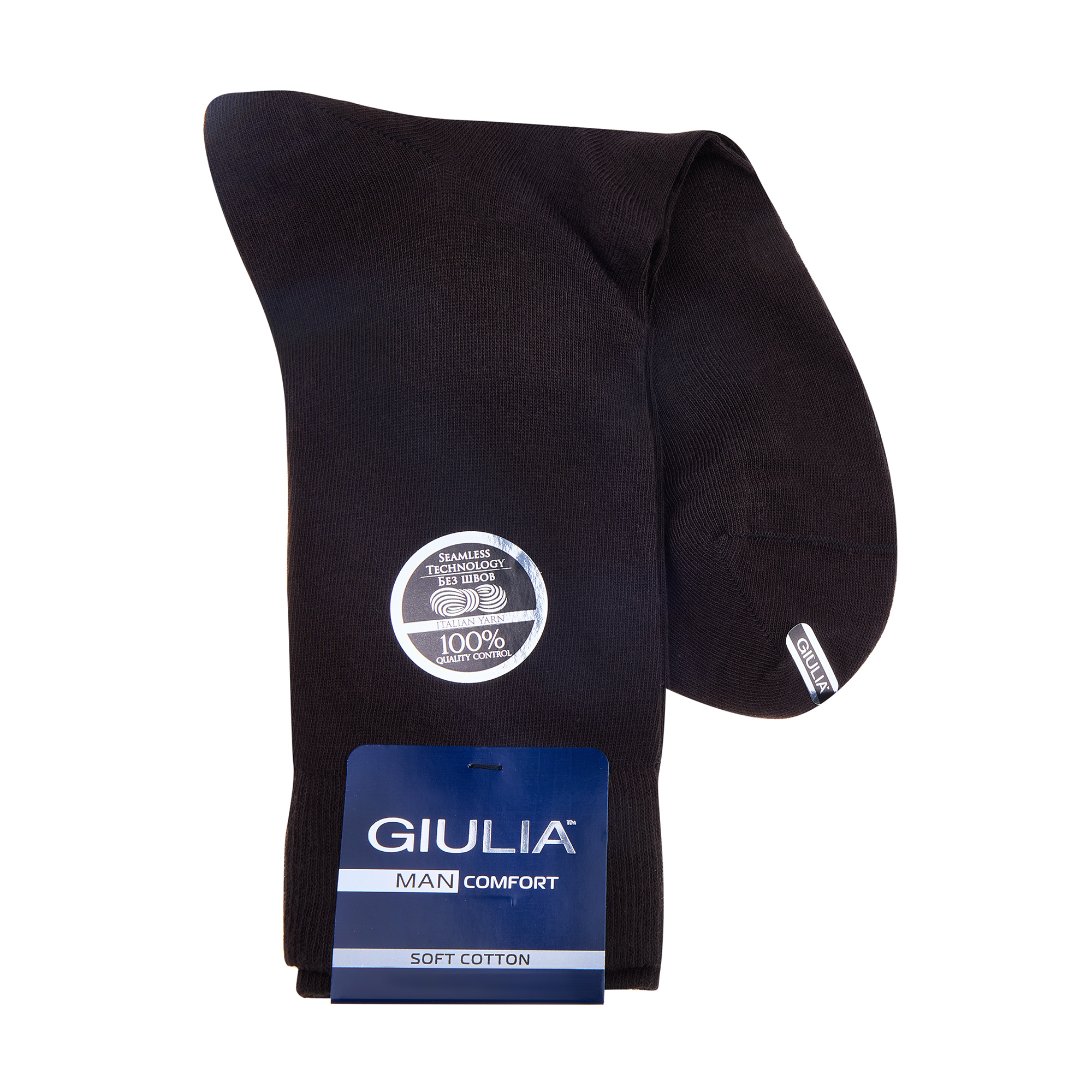 

Шкарпетки чоловічі Giulia Man Comfort Color, Coffee, розмір 43-44