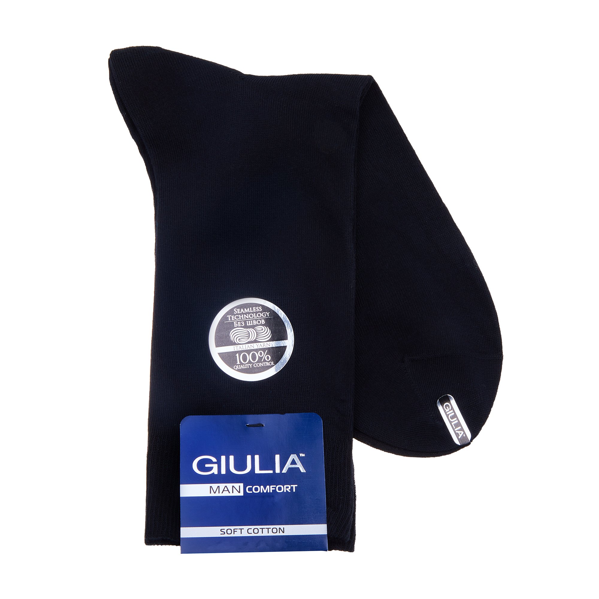 

Шкарпетки чоловічі Giulia Man Comfort Color, Nero, розмір 41-42