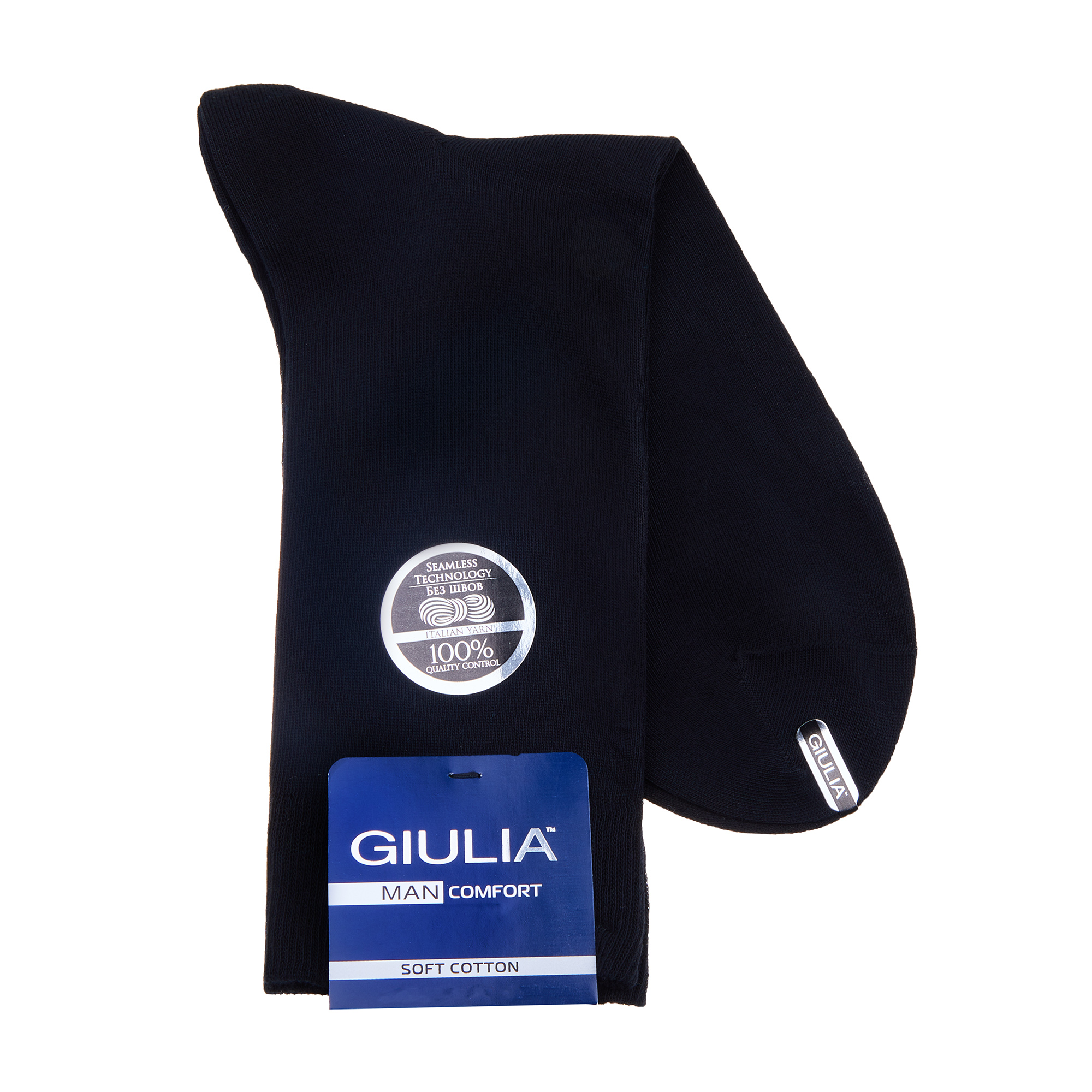 

Шкарпетки чоловічі Giulia Man Comfort Color, Nero, розмір 43-44