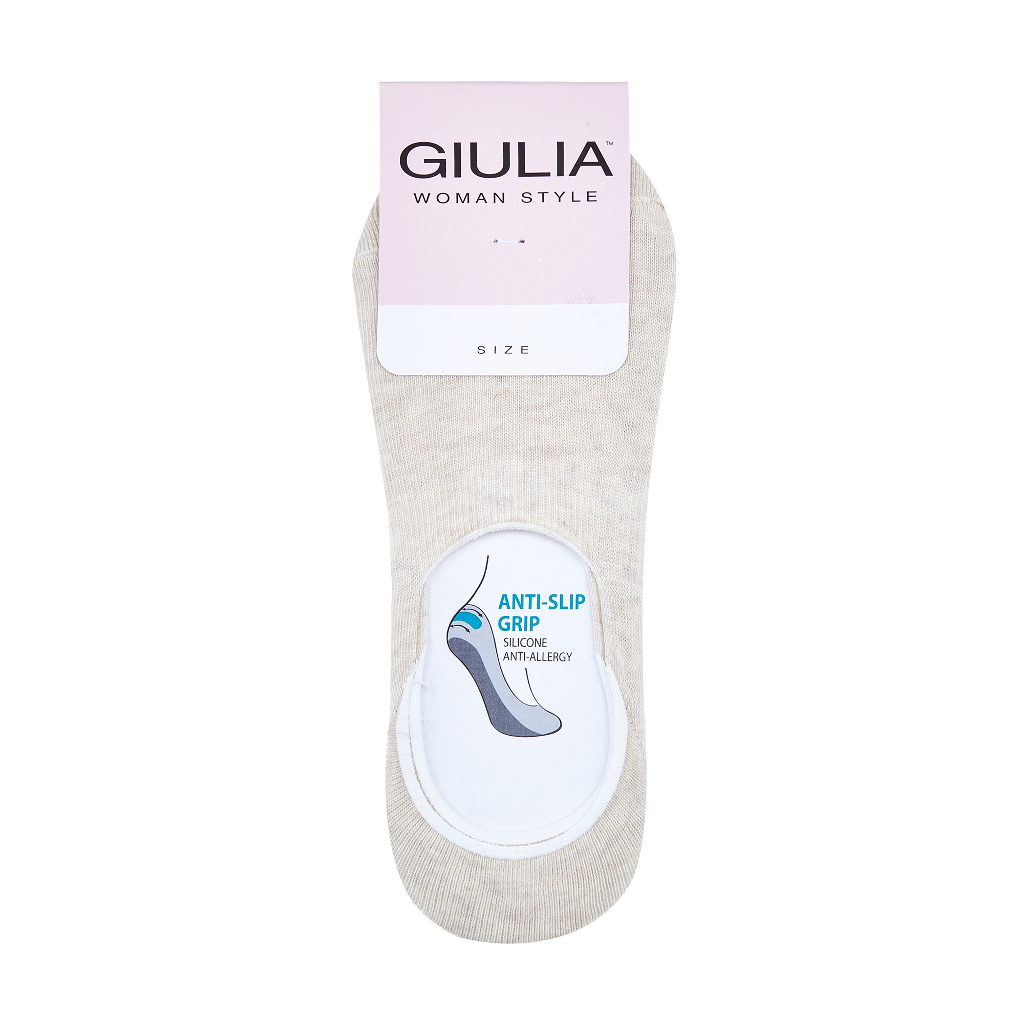 

Підслідники жіночі Giulia WF1 Classic WFM/Sk-cl з силіконової п’ятою, Panna Melange, розмір 36-38