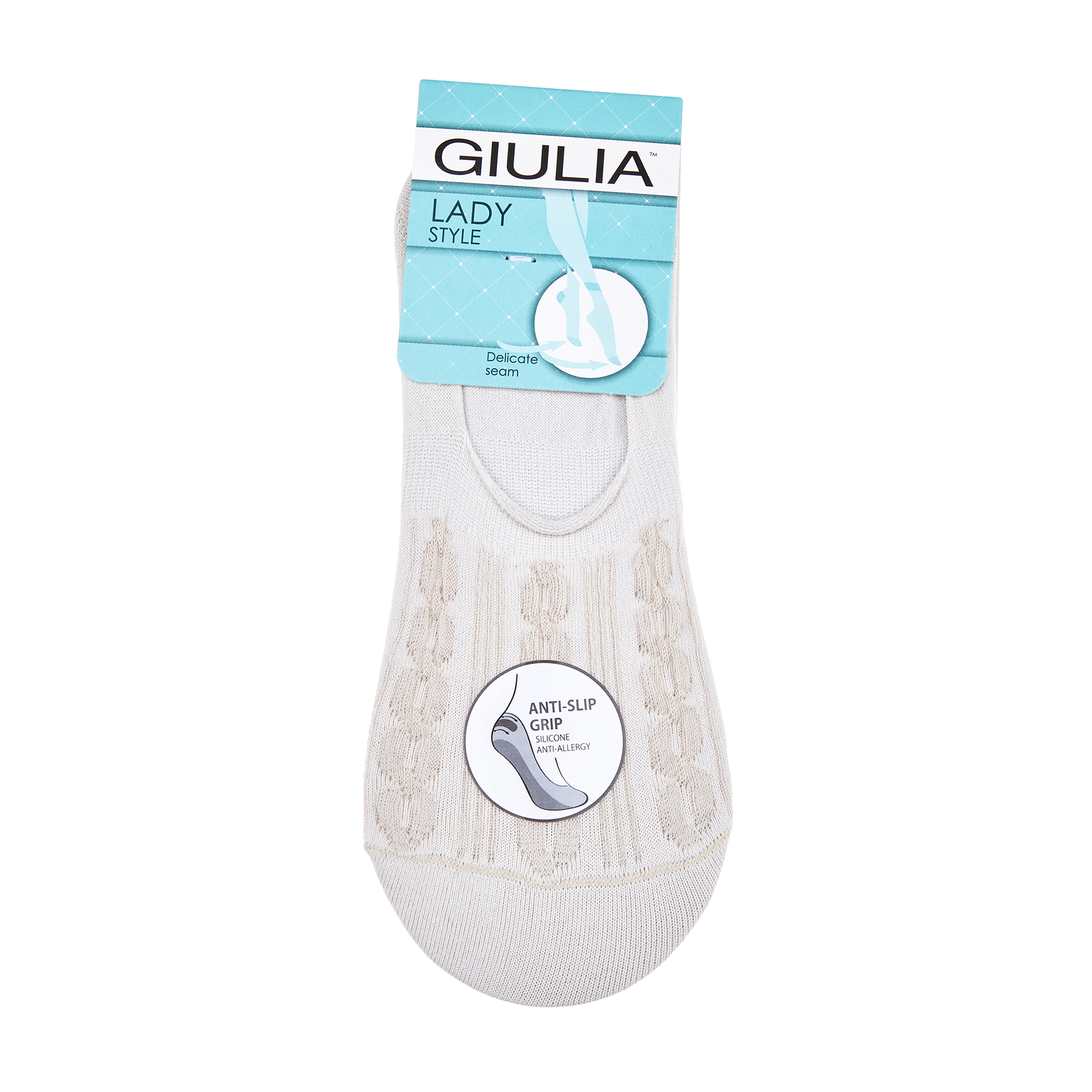 

Підслідники жіночі Giulia WF1 Soft 001 з силіконовою п’ятою, Panna, розмір 36-38