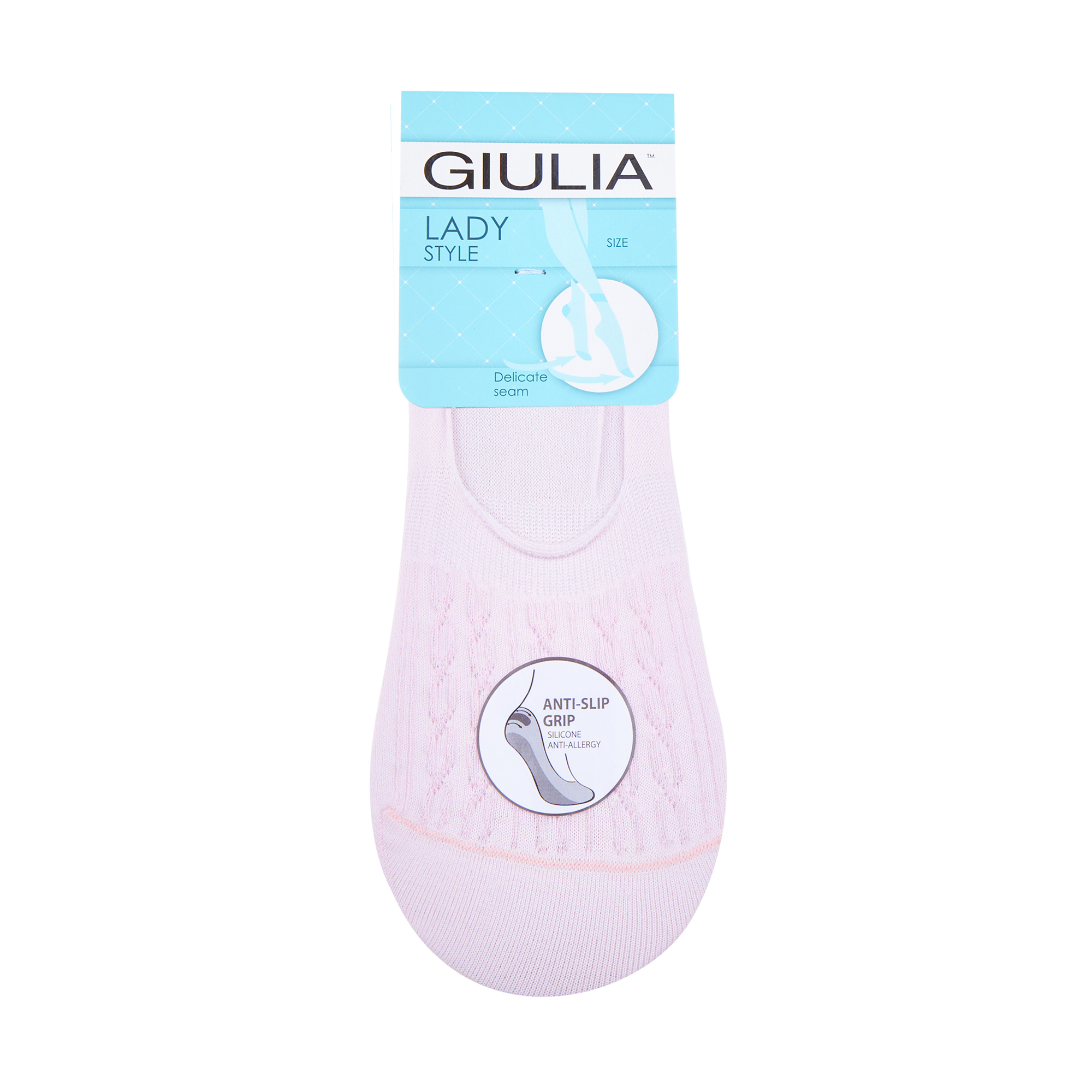 

Підслідники жіночі Giulia WF1 Soft 002 з силіконовою п’ятою, Pearl, розмір 36-38