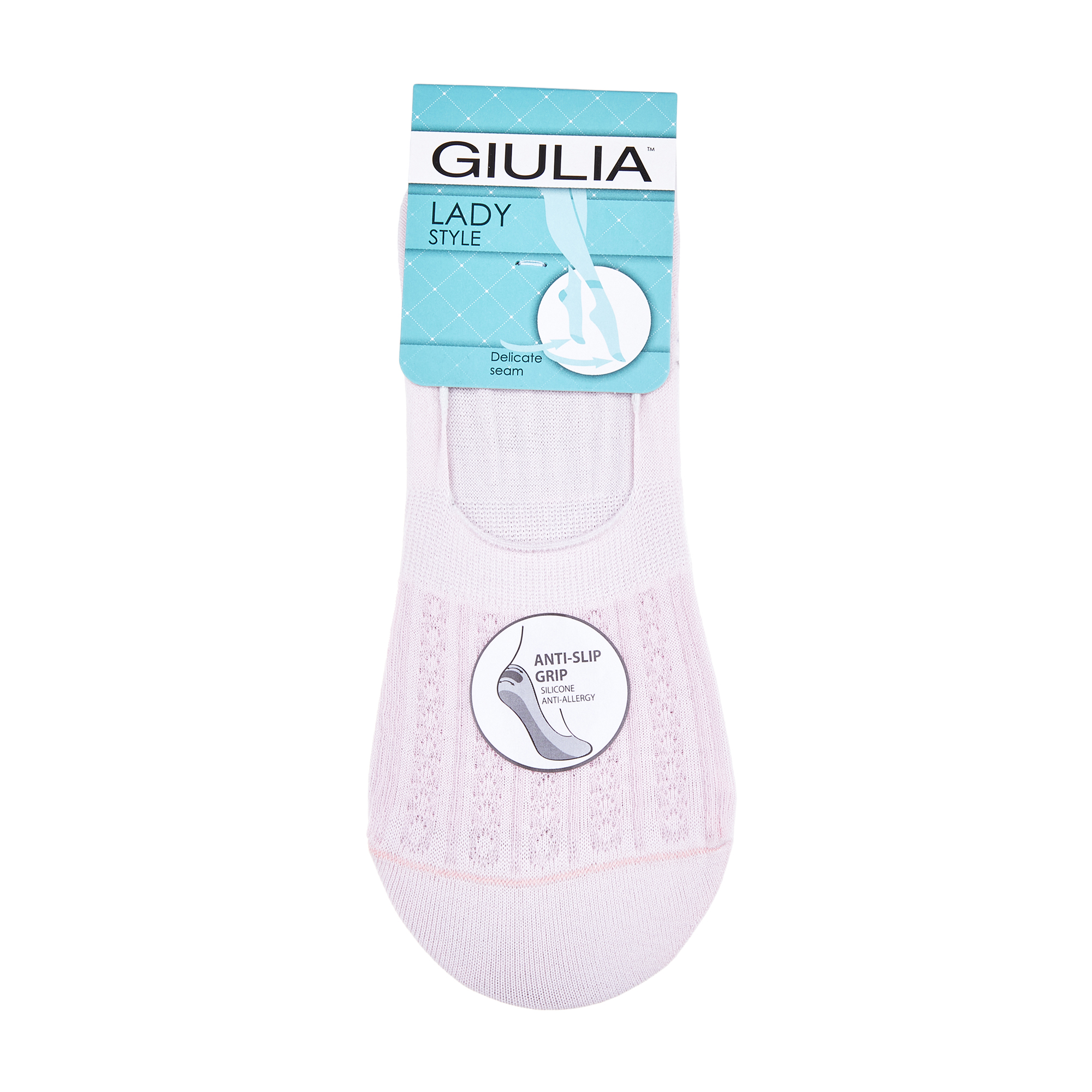 

Підслідники жіночі Giulia WF1 Soft 003 з силіконовою п’ятою, Pearl, розмір 39-40