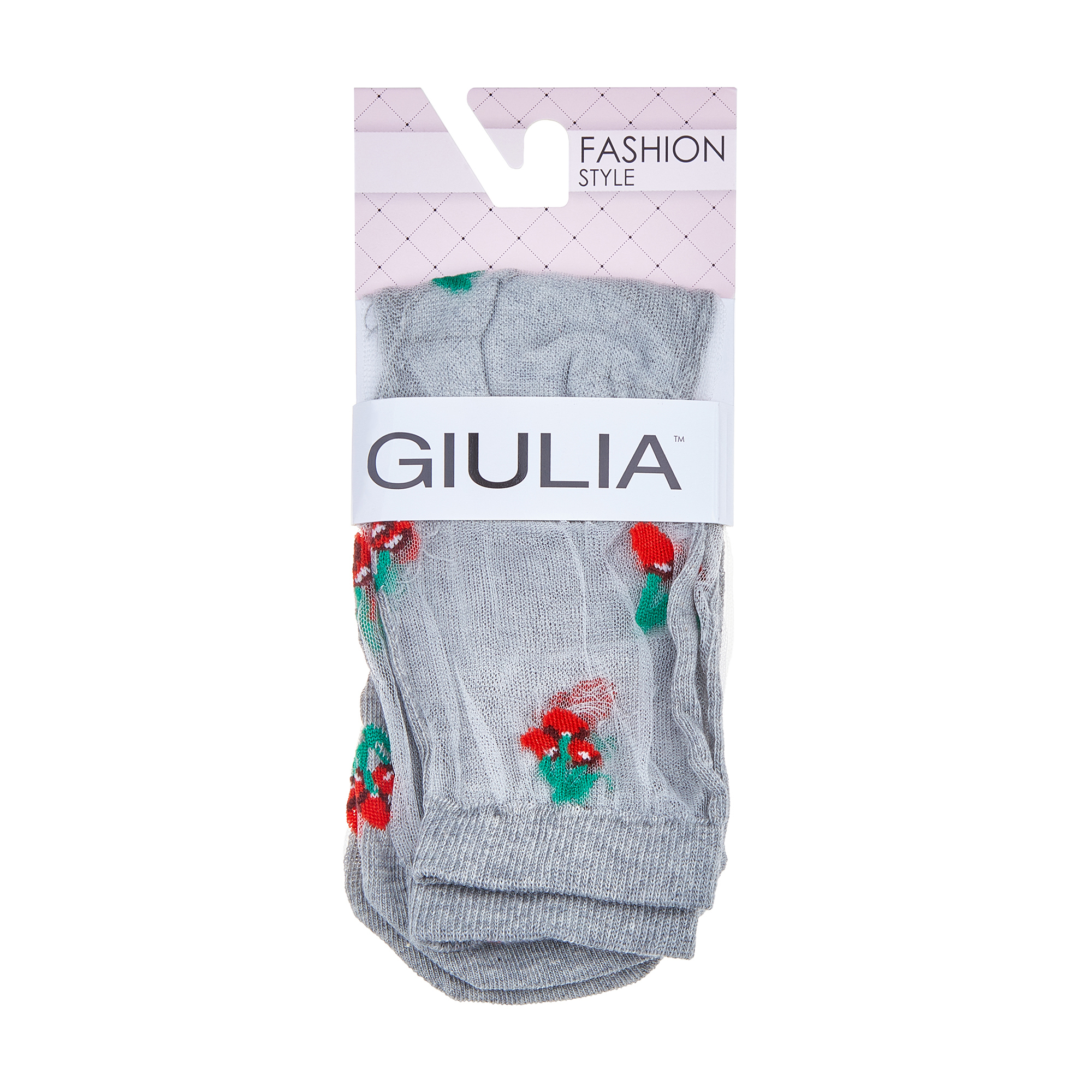 

Шкарпетки жіночі фантазійні Giulia WSM-011 Grey Melange, розмір 36-38