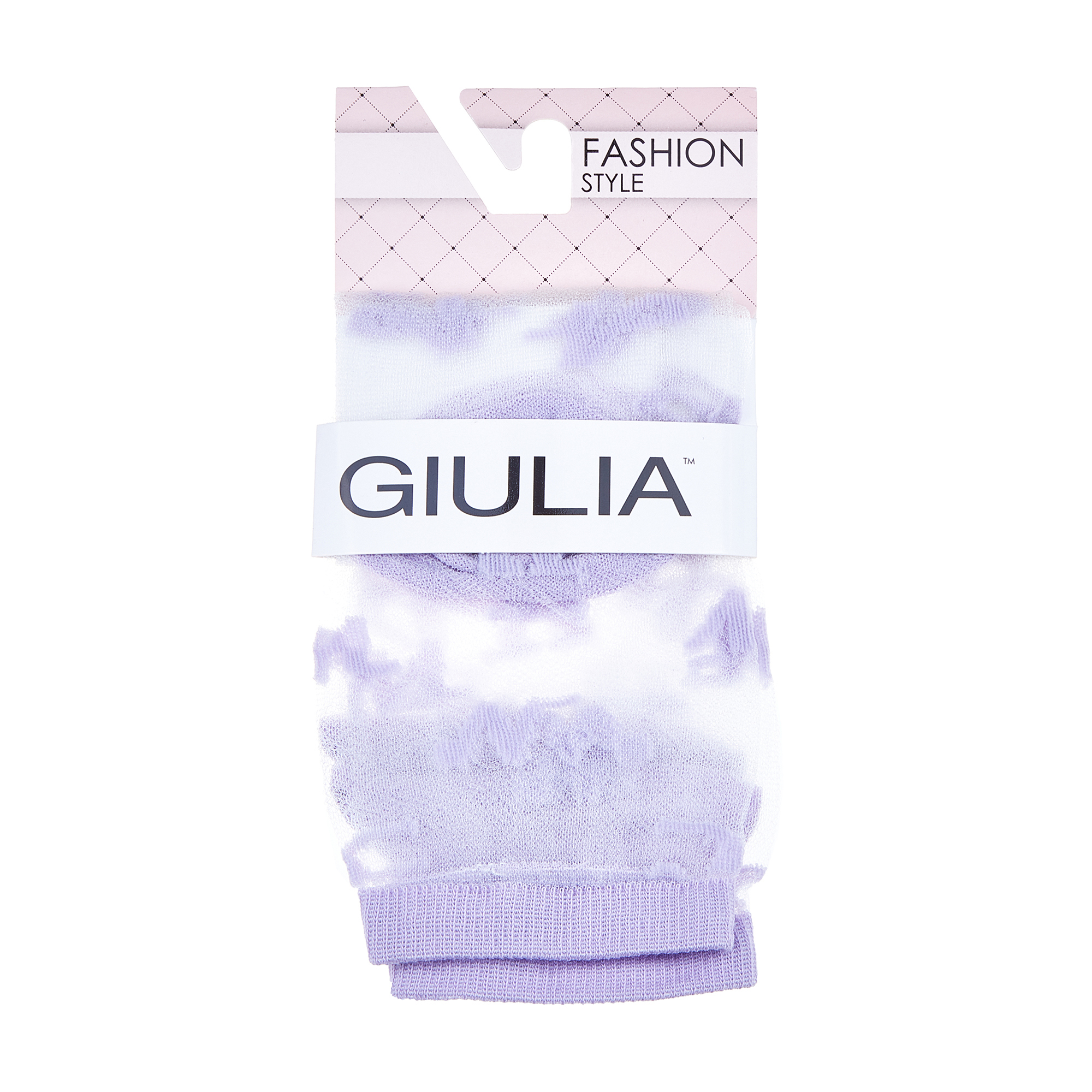 

Шкарпетки жіночі фантазійні Giulia WS2 Cristal 042 Lilac, розмір 36-38