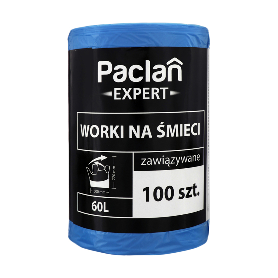 

Пакети для сміття Paclan Expert MultiTop 60 л, 100 шт