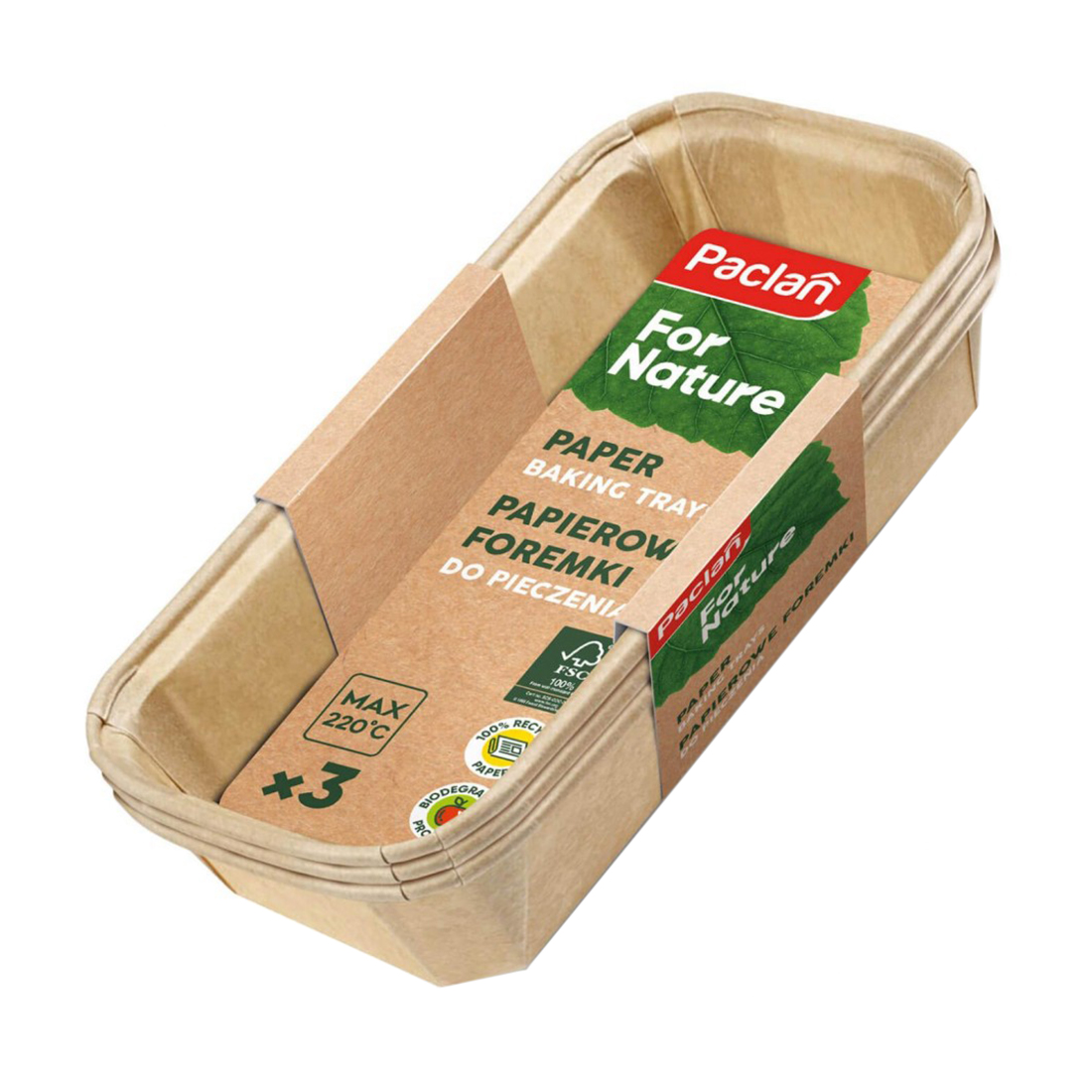 

Паперова форма для випікання Paclan, 3 шт