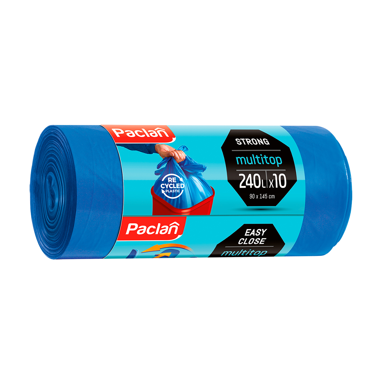 

Пакети для сміття Paclan Multitop 240 л, 10 шт
