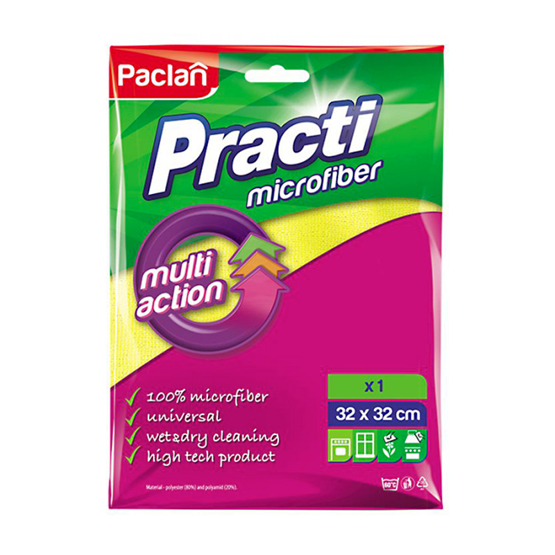 

Ганчірка для прибирання Paclan Practi з мікрофібри, 1 шт