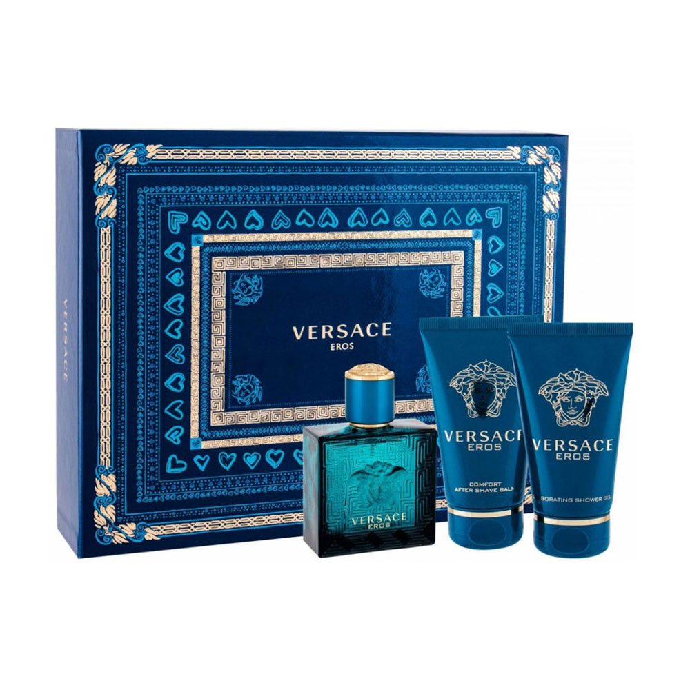 

Парфумований набір чоловічий Versace Eros (туалетна вода, 50 мл + гель для душу, 50 мл + бальзам після гоління, 50 мл)