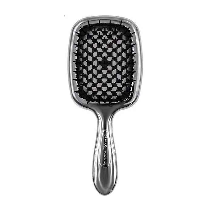 

Щітка для волосся Janeke Superbrush 1830 The Original Italian Patent Срібно-чорний