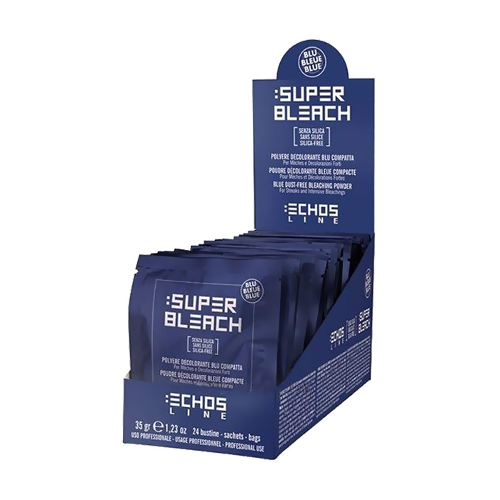 

Уцінка! Освітлювальна пудра Echosline Super Bleach синя, без силіконів, 24*35 г