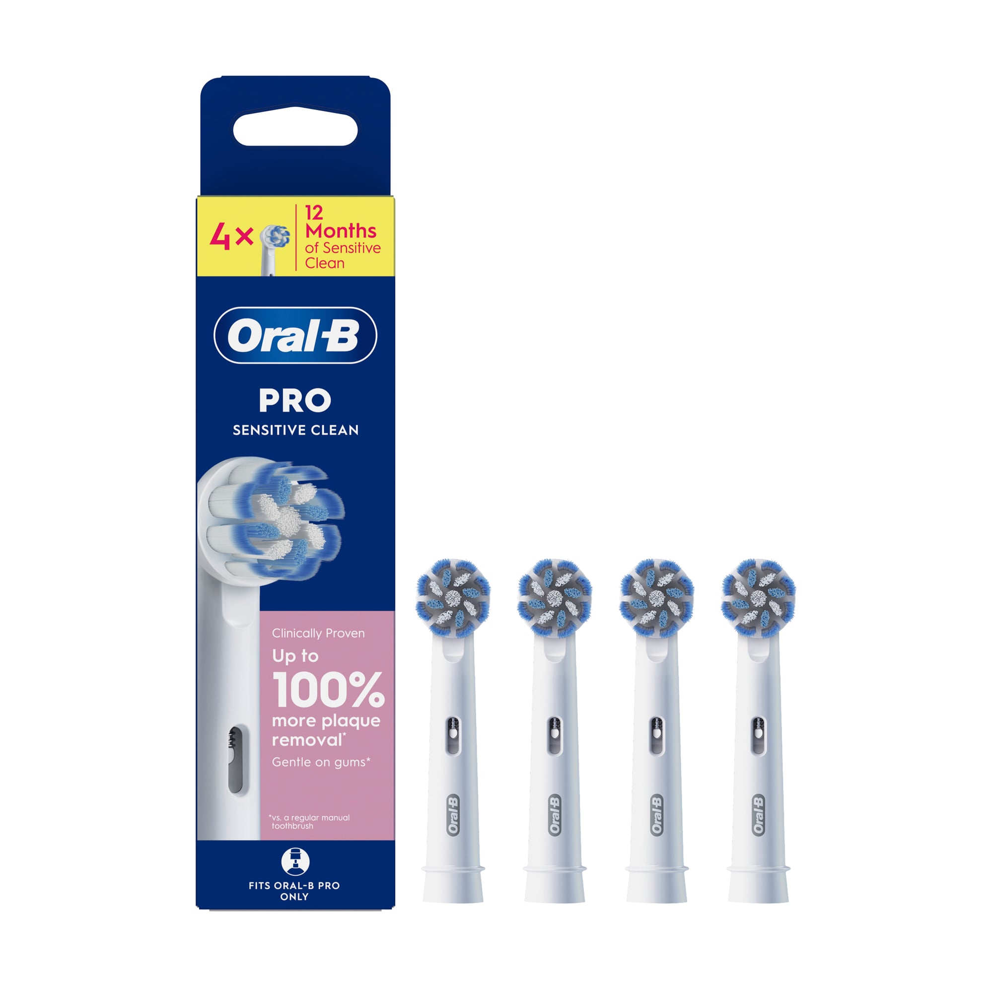 

Змінні насадки для електричних зубних щіток Oral-B Pro Sensitive Clean, 4 шт