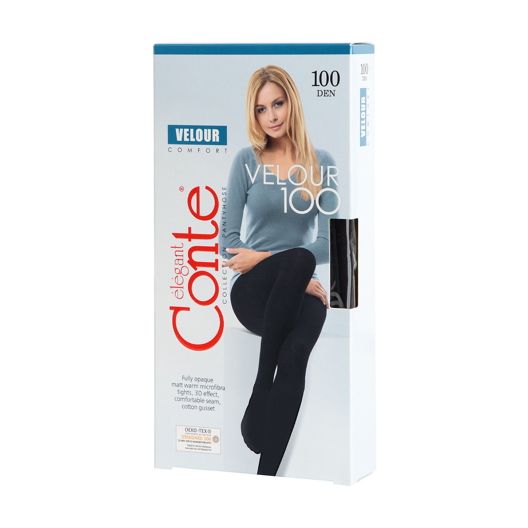 

Теплі колготки жіночі Conte elegant Velour экстраматові, 100 DEN, Anthracite, розмір 3