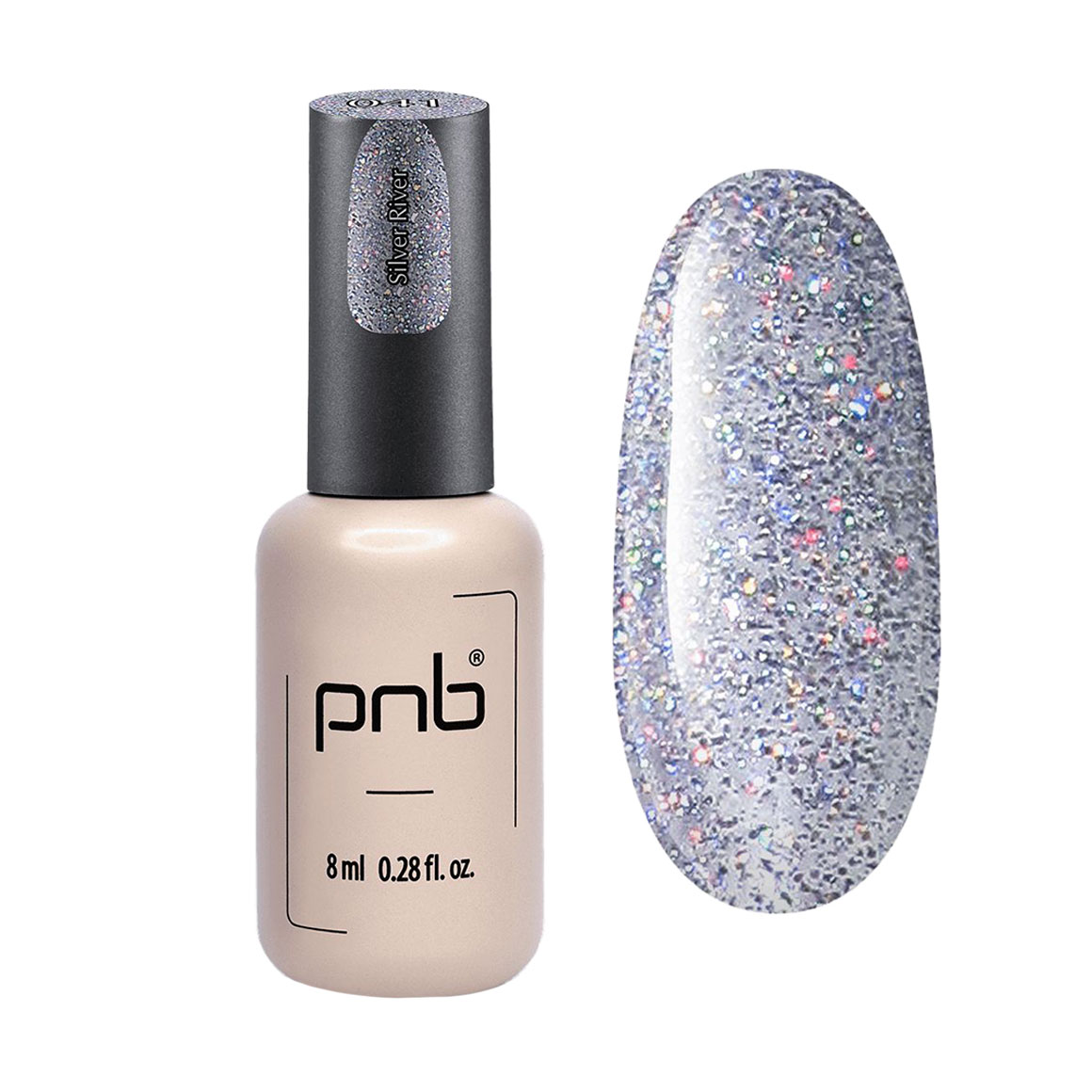 

Уцінка! Гель-лак для нігтів PNB Gel Polish UV/LED 041 Silver River, 8 мл