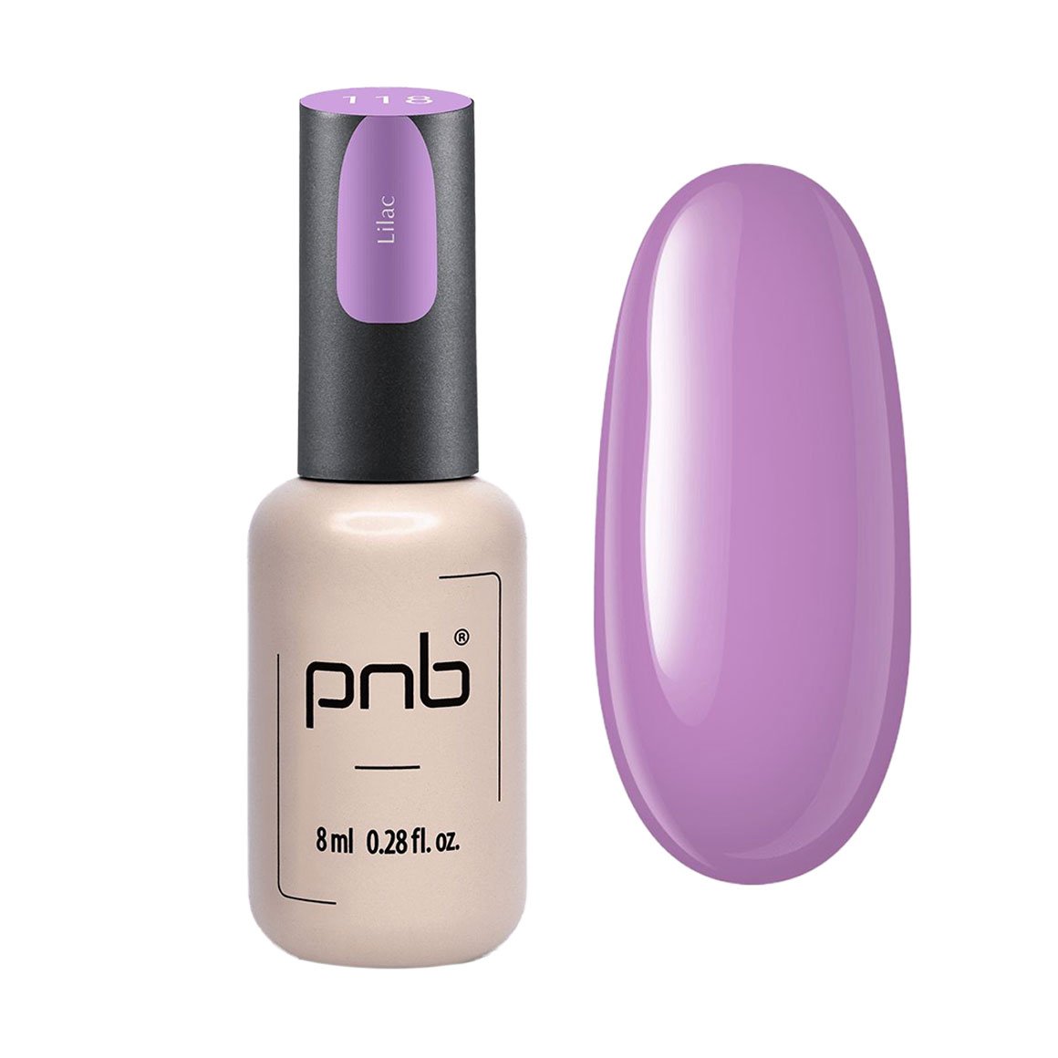

Гель-лак для нігтів PNB Gel Polish UV/LED 118 Lilac, 8 мл
