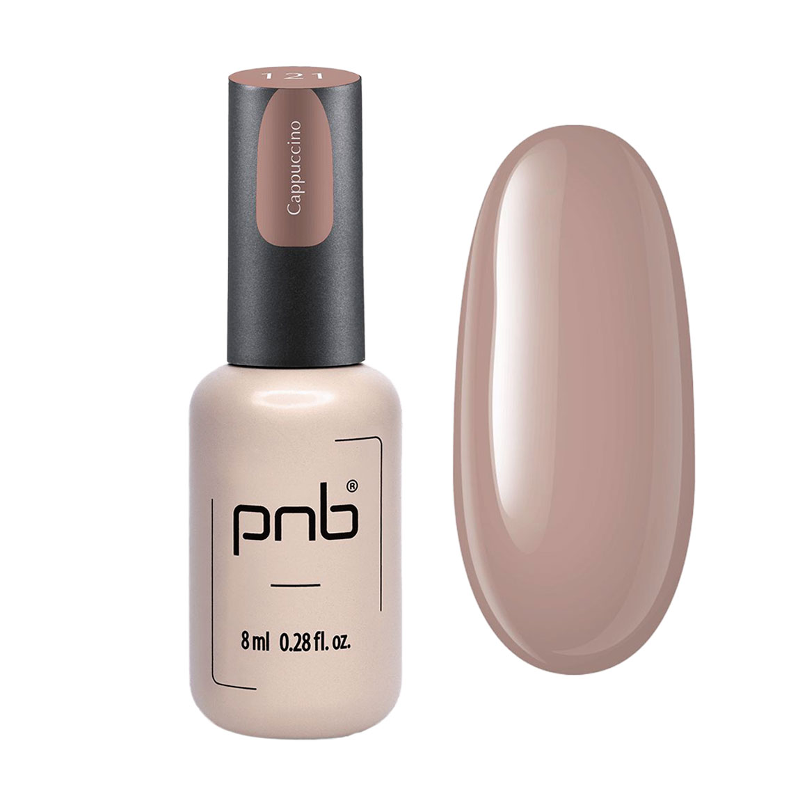 

Гель-лак для нігтів PNB Gel Polish UV/LED 121 Cappuccino, 8 мл