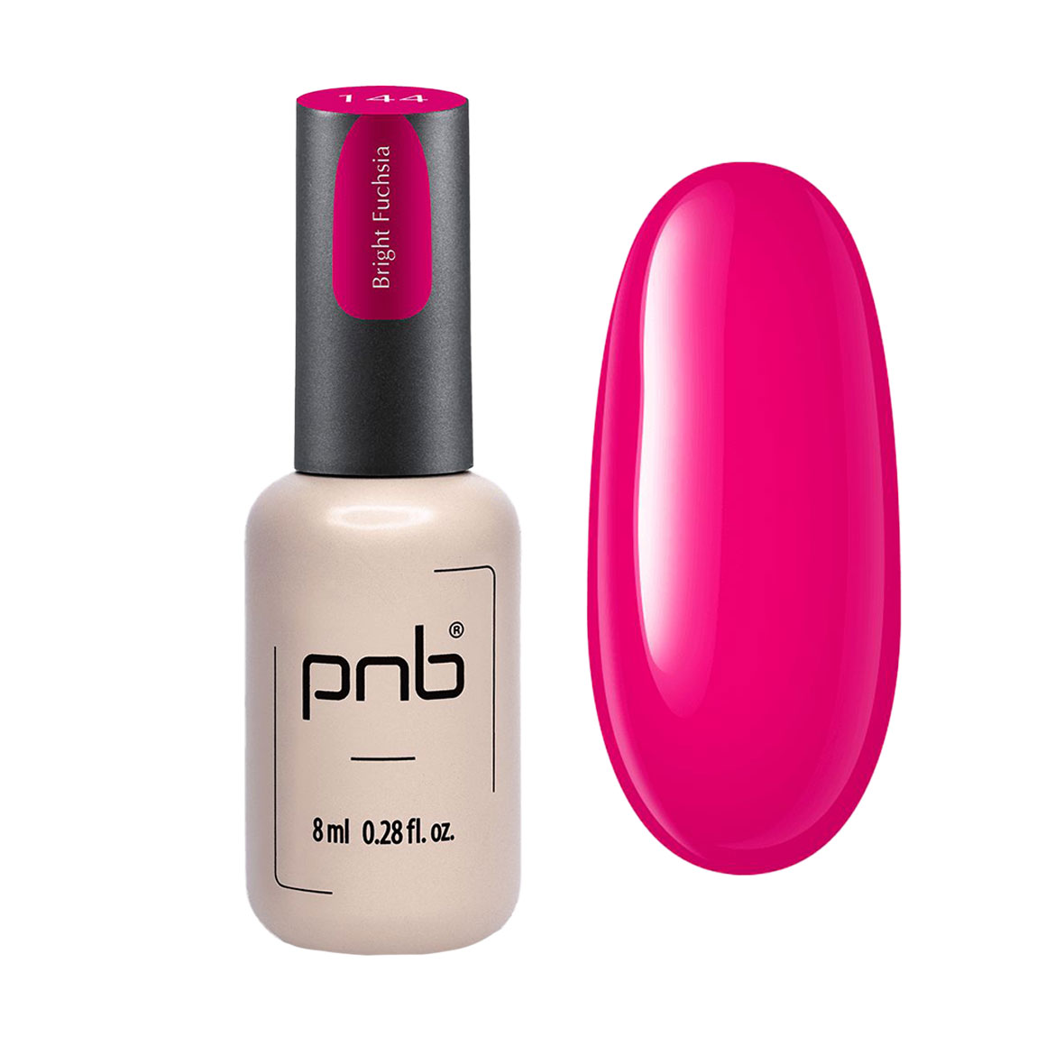 

Гель-лак для нігтів PNB Gel Polish UV/LED 144 Bright Fuchsia, 8 мл