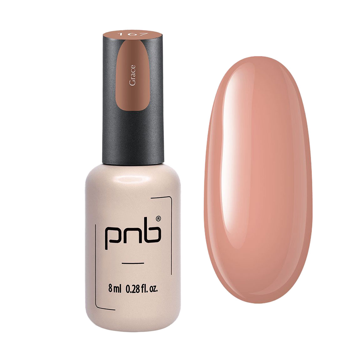 

Уцінка! Гель-лак для нігтів PNB Gel Polish UV/LED 167 Grace, 8 мл