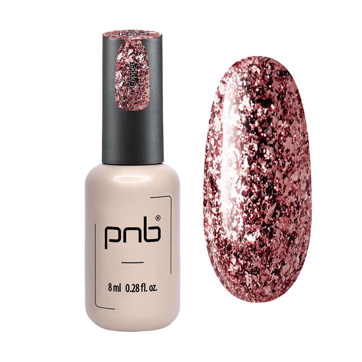 

Гель-лак для нігтів PNB Gel Polish UV/LED 182 Star Way, Copper, 8 мл