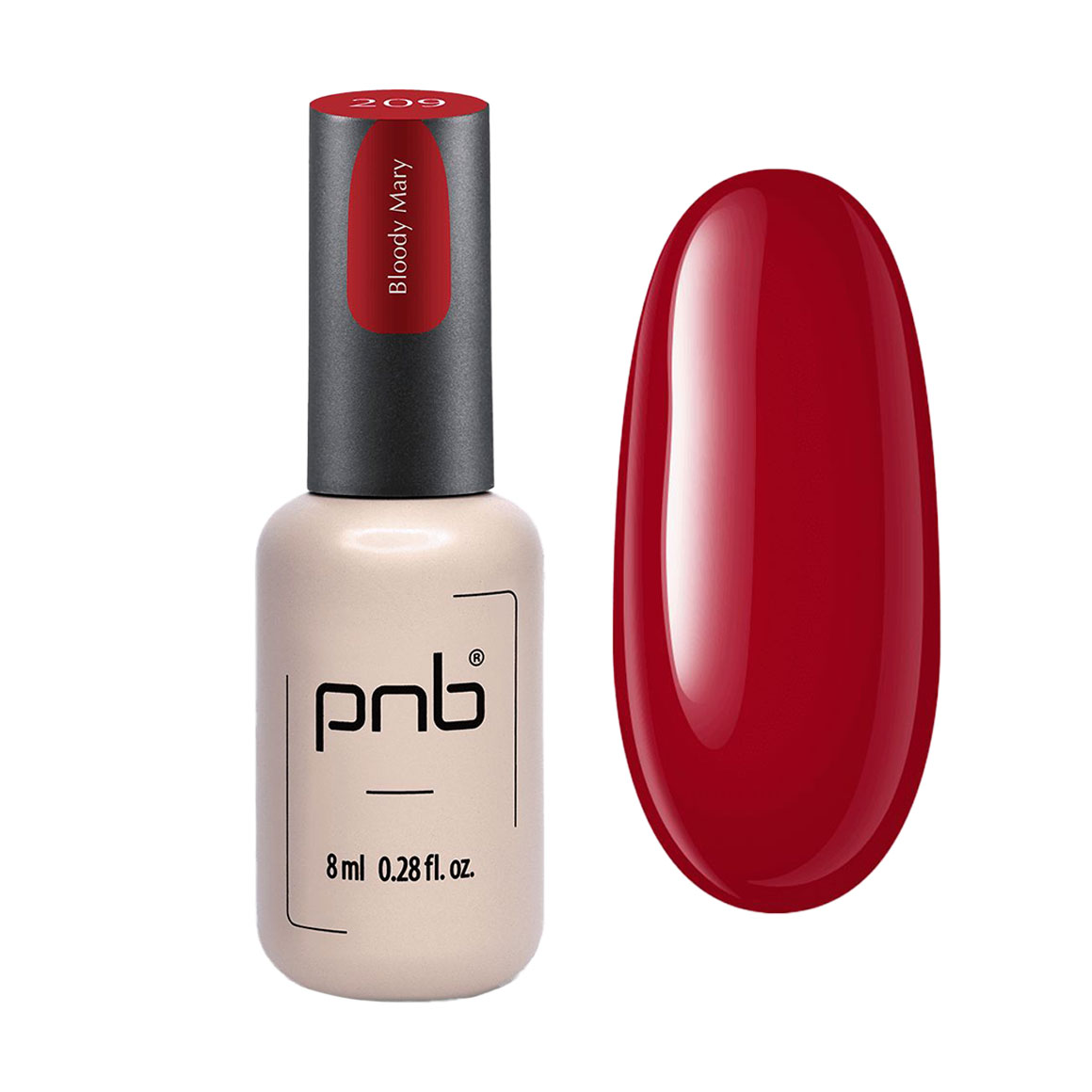 

Гель-лак для нігтів PNB Gel Polish UV/LED 209 Bloody Mary, 8 мл