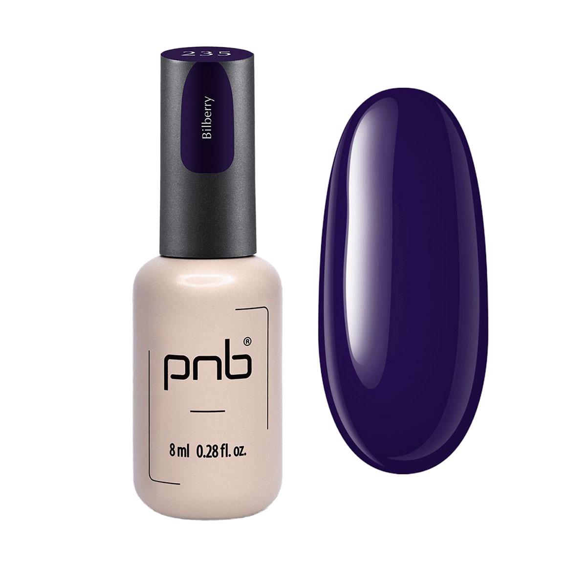 

Уцінка! Гель-лак для нігтів PNB Gel Polish UV/LED 235 Bilberry, 8 мл