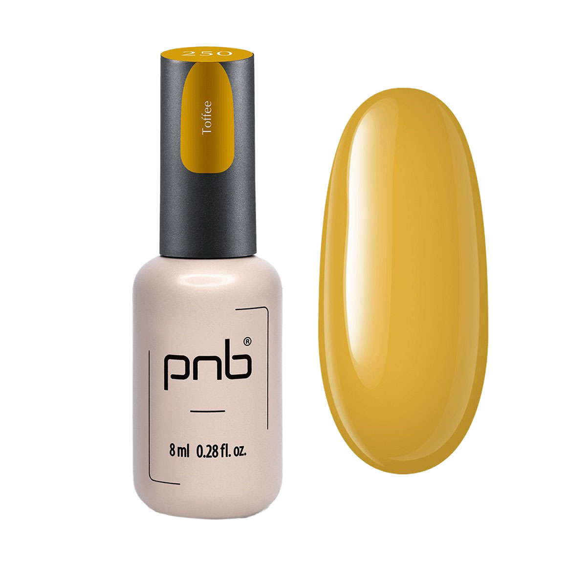

Уцінка! Гель-лак для нігтів PNB Gel Polish UV/LED 250 Toffee, 8 мл