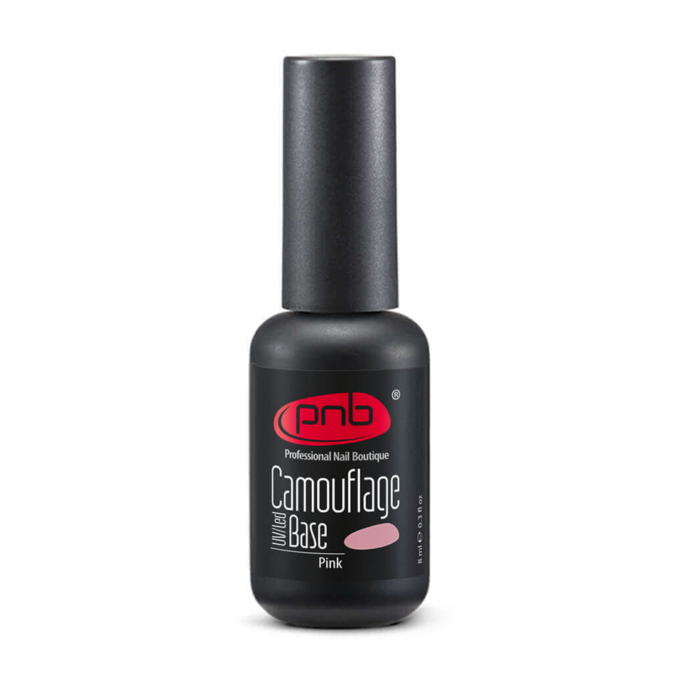 

Камуфлювальна каучукова база для гель-лаку PNB UV/LED Camouflage Base Pink, 8 мл