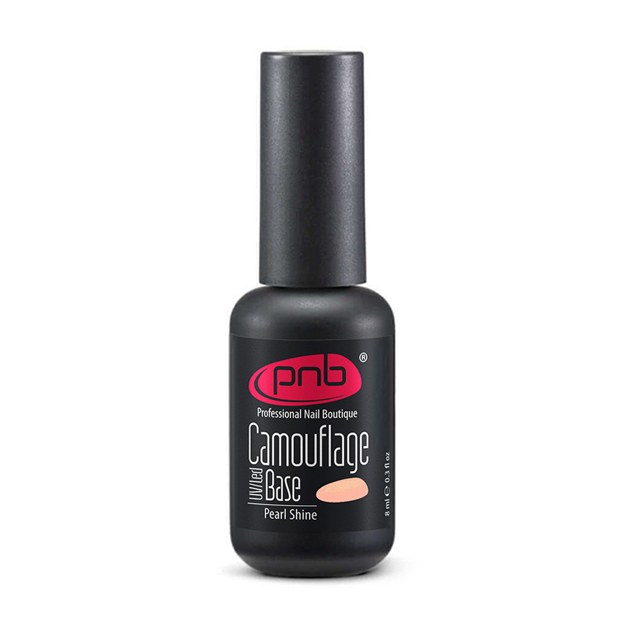 

Камуфлювальна каучукова база для гель-лаку PNB UV/LED Camouflage Base Pearl Shine, 8 мл