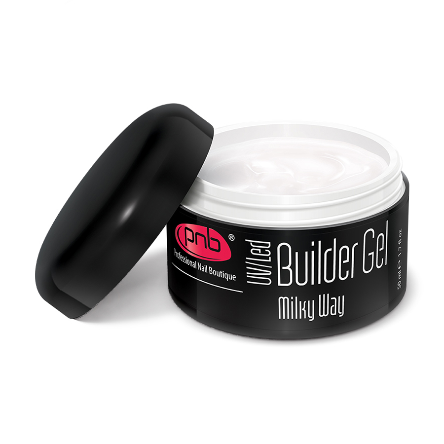 

Уцінка! Однофазний моделювальний гель для нігтів PNB UV/LED One Phase Builder Gel Milky Way молочний, 50 мл