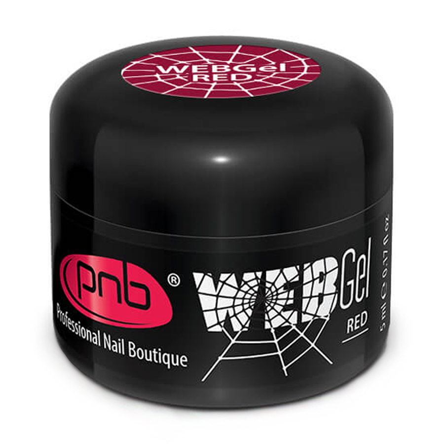 

Уцінка! Гель-павутинка для дизайну нігтів UV/LED Web Gel Red, 5 мл
