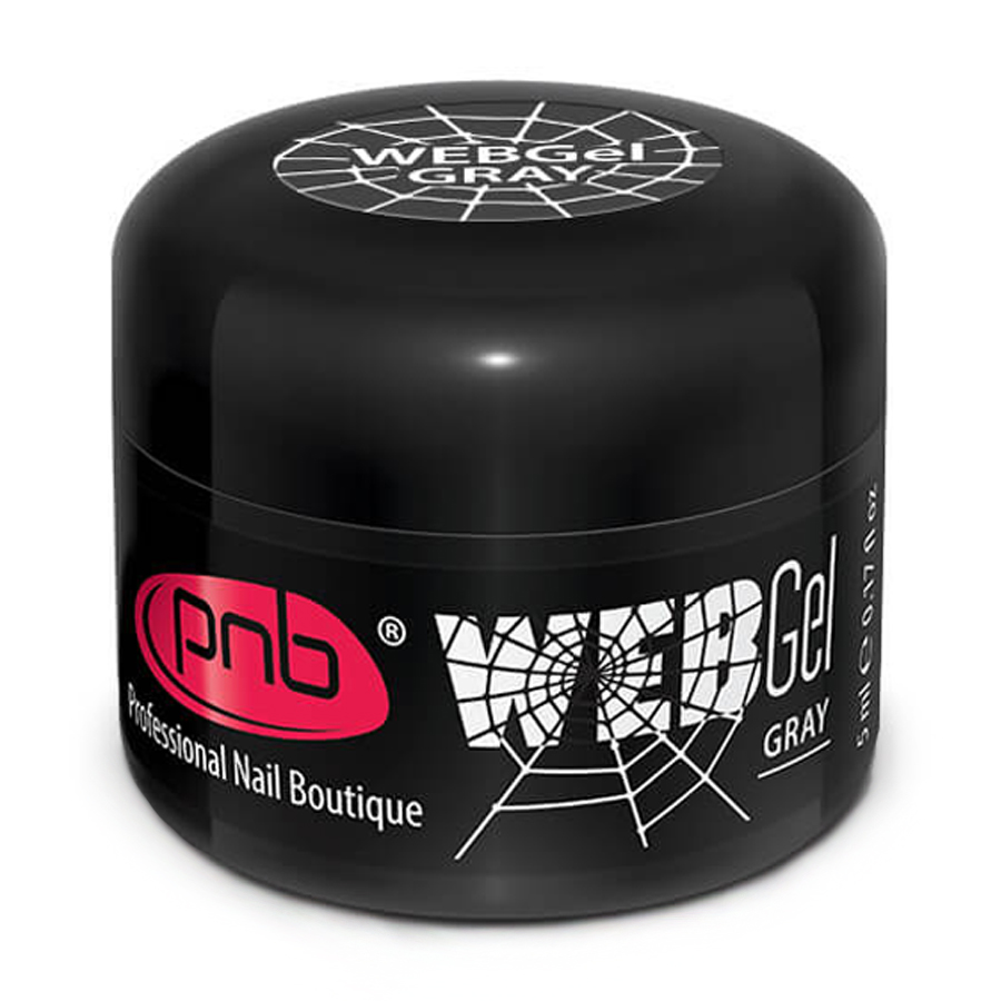

Уцінка! Гель-павутинка для дизайну нігтів UV/LED Web Gel Grey, 5 мл