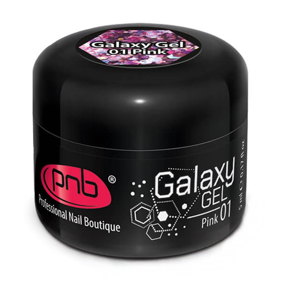 

Уцінка! Гель для дизайну нігтів PNB UV/LED Galaxy Gel 01 Pink, 5 мл