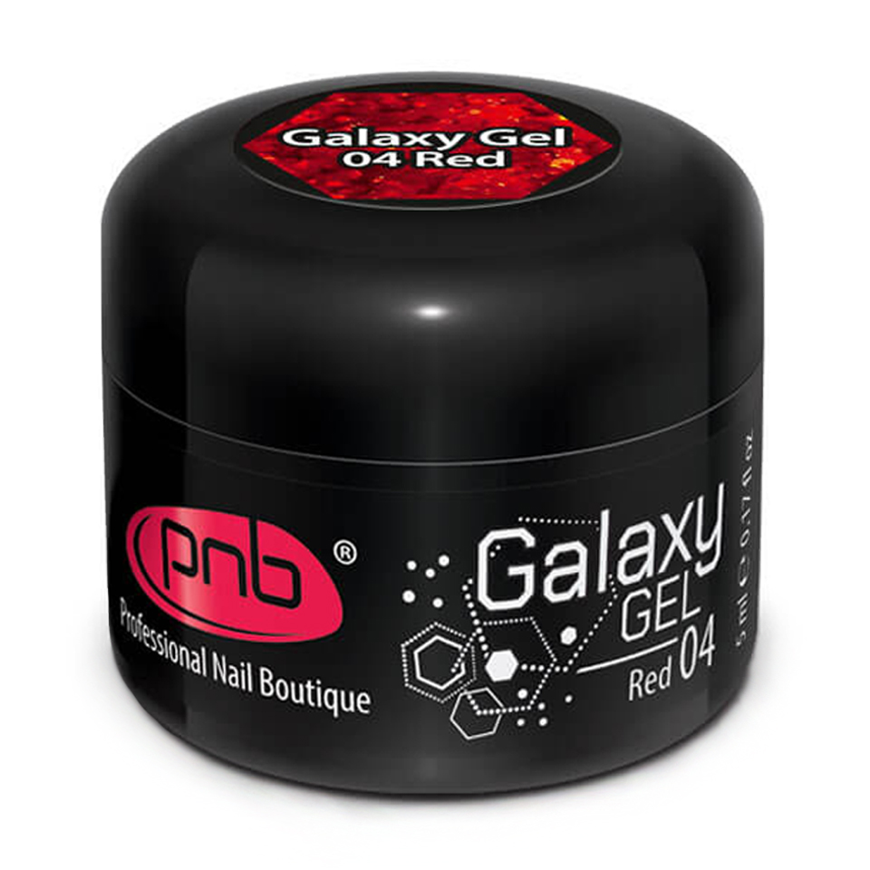 

Уцінка! Гель для дизайну нігтів PNB UV/LED Galaxy Gel 04 Red, 5 мл