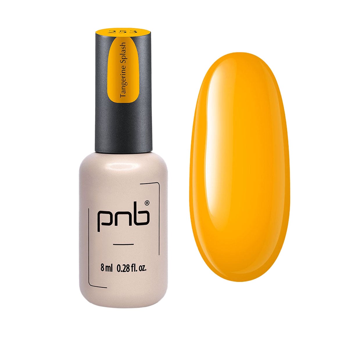 

Уцінка! Гель-лак для нігтів PNB Gel Polish UV/LED 253 Tangerine Splash, 8 мл