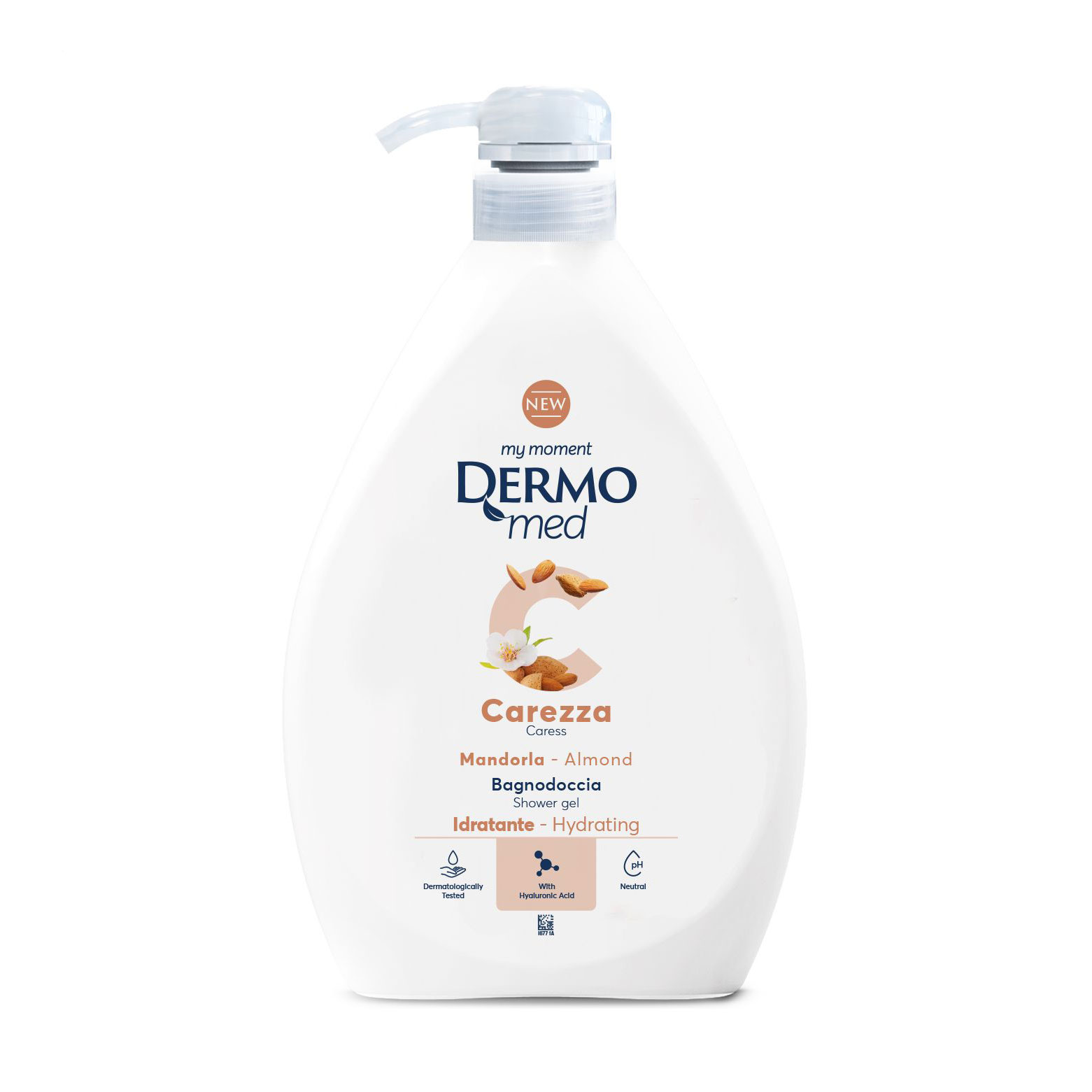 

Уцінка! Гель для душу жіночий DermoMed Caress Almond Shower Gel Лагідний, 1 л