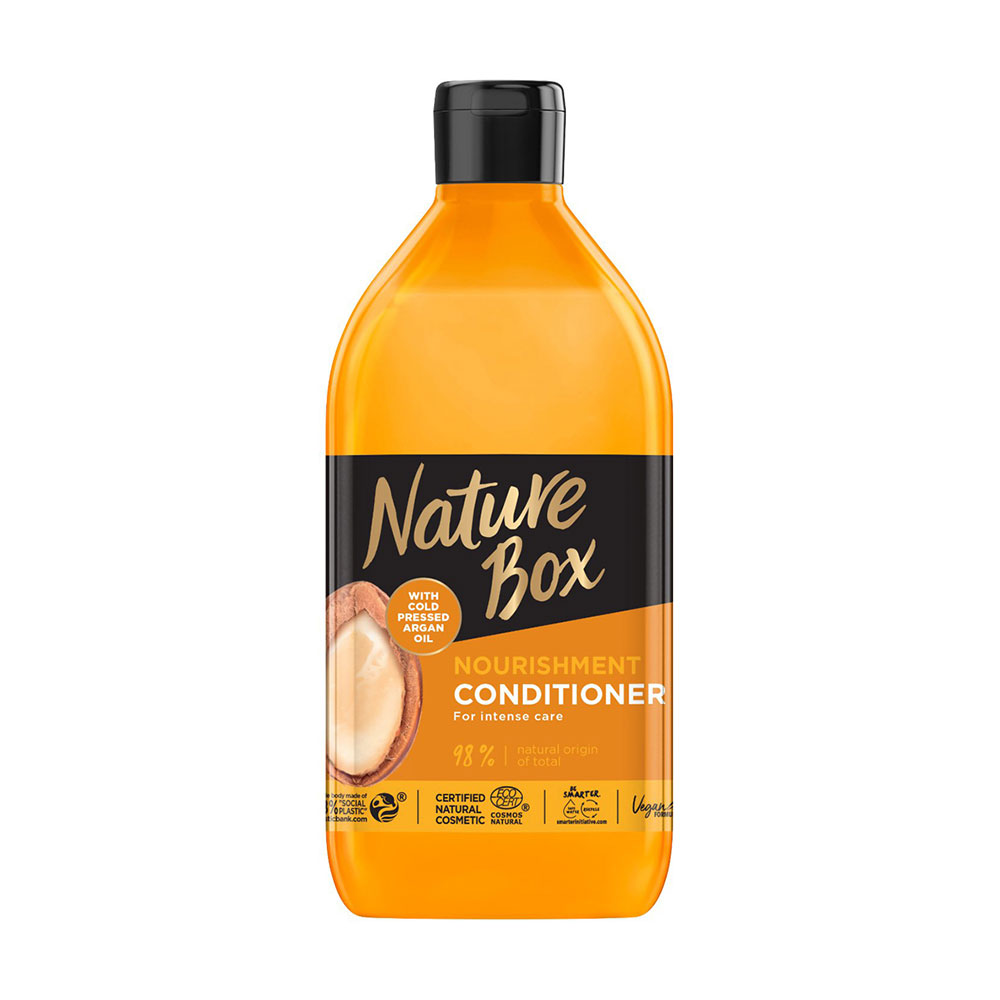 

Живильний бальзам для волосся Nature Box Nourishment Conditioner з аргановою олією холодного віджиму, 385 мл